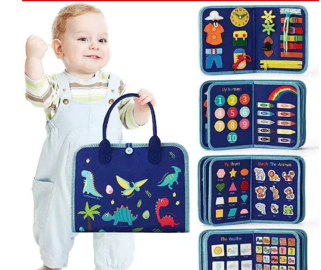 New Busy Book Children's Busy Board Dressing And Buttoning Learning Baby Early Education Preschool Sensory Learning Toy - Image 36