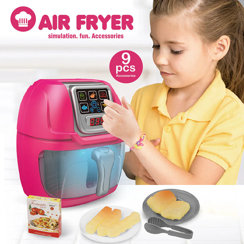 New Children Play House Kitchen Simulation Toy Air Fryer - Image 3