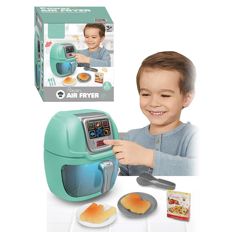 New Children Play House Kitchen Simulation Toy Air Fryer - Image 7