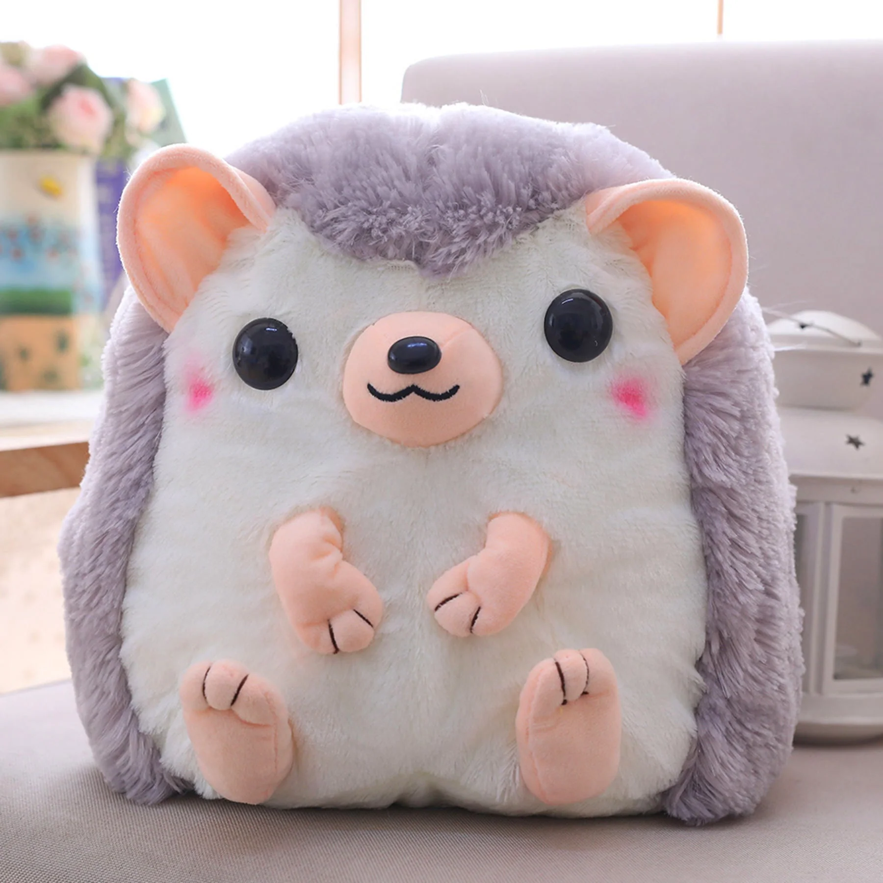 New Cute Cartoon Hedgehog Schoolbag Student Plush Toy - Image 9