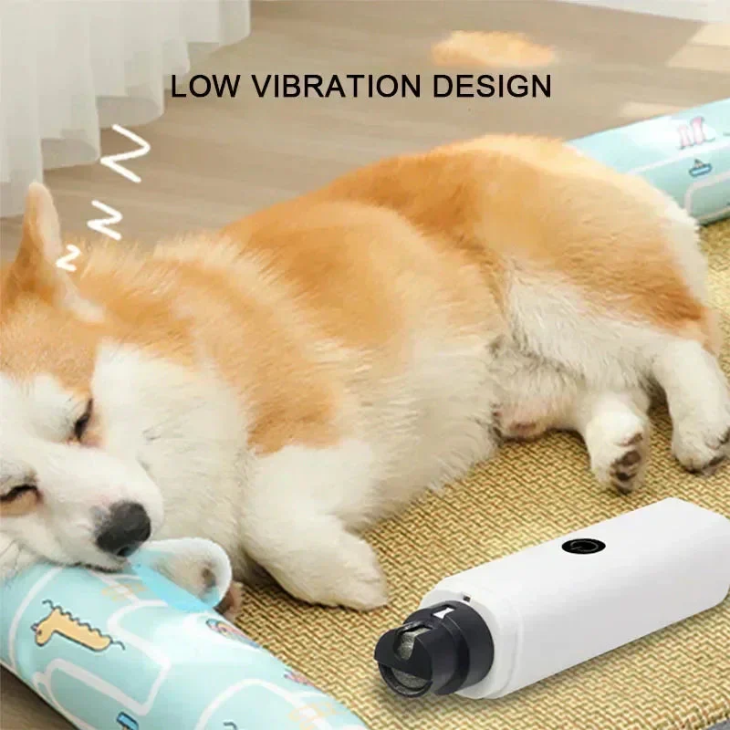 New Electric Pet Nail Grinder – USB Rechargeable LED Dog & Cat Clippers - Image 4