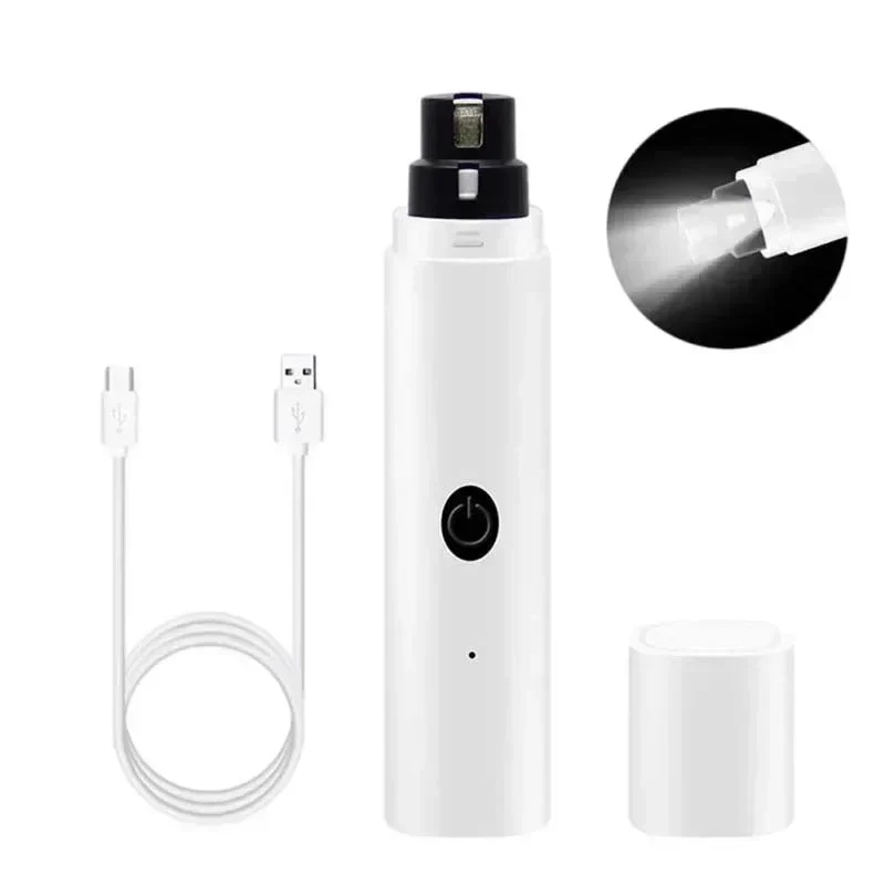 New Electric Pet Nail Grinder – USB Rechargeable LED Dog & Cat Clippers - Image 6