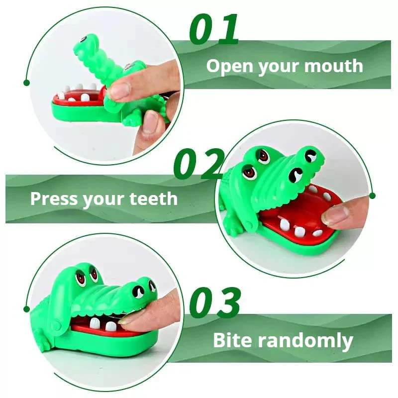 New Family Toys Crocodile Teeth Toys Alligator Family Party Toy Interactive Mini Biting Finger Game Non‑Toxic for Family Games - Image 3