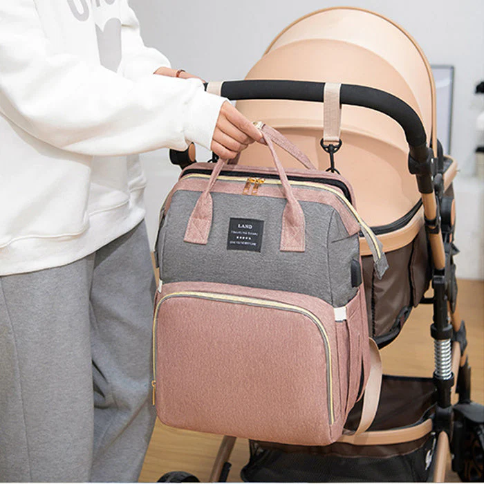 New Mummy Baby Crib Backpack Large Capacity Out Milk Insulated Bag Women - Image 3