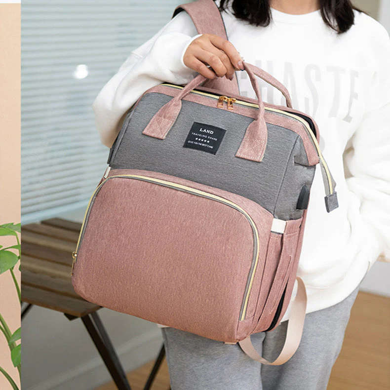 New Mummy Baby Crib Backpack Large Capacity Out Milk Insulated Bag Women - Image 4