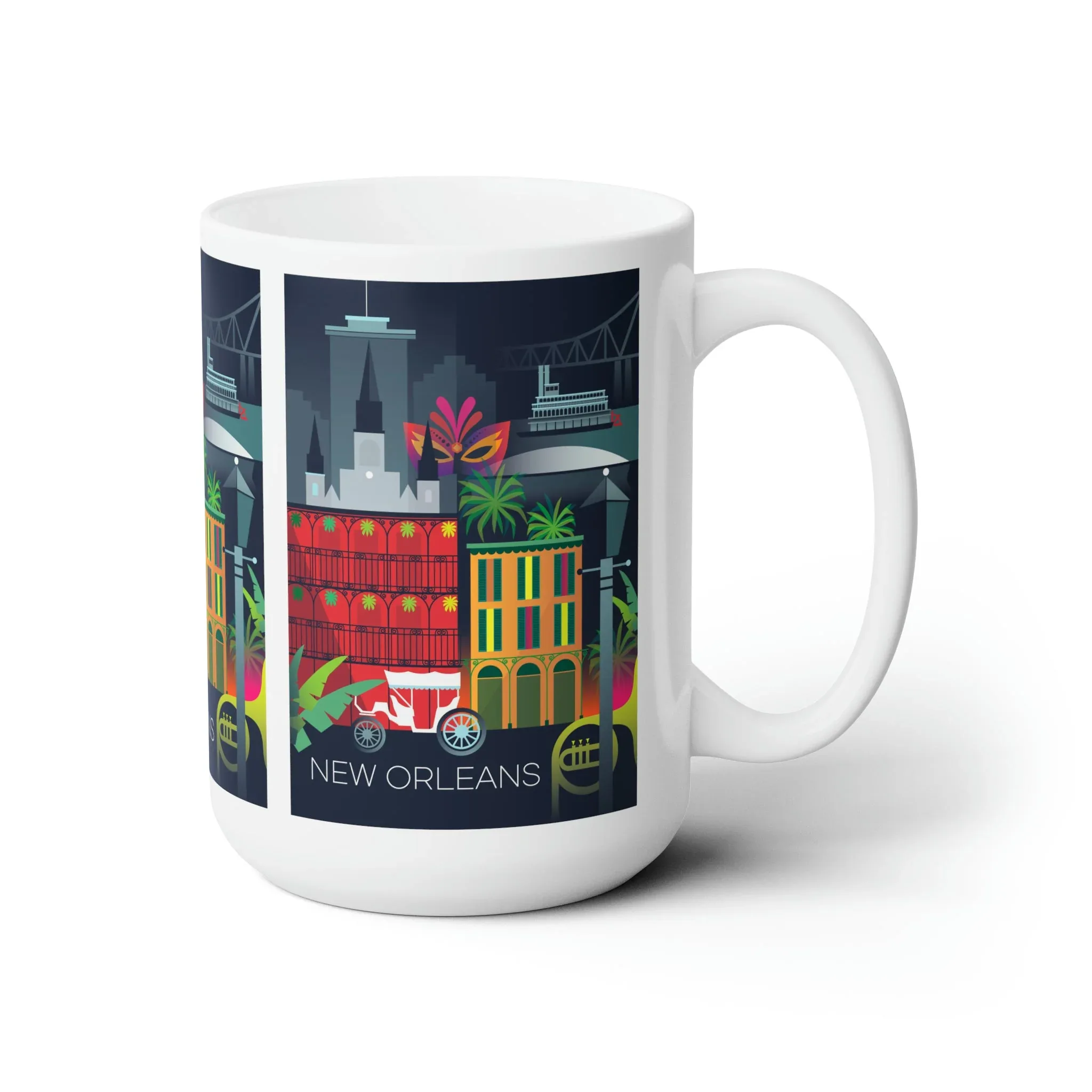 New Orleans Ceramic Mug 11oz or 15oz - Image 3
