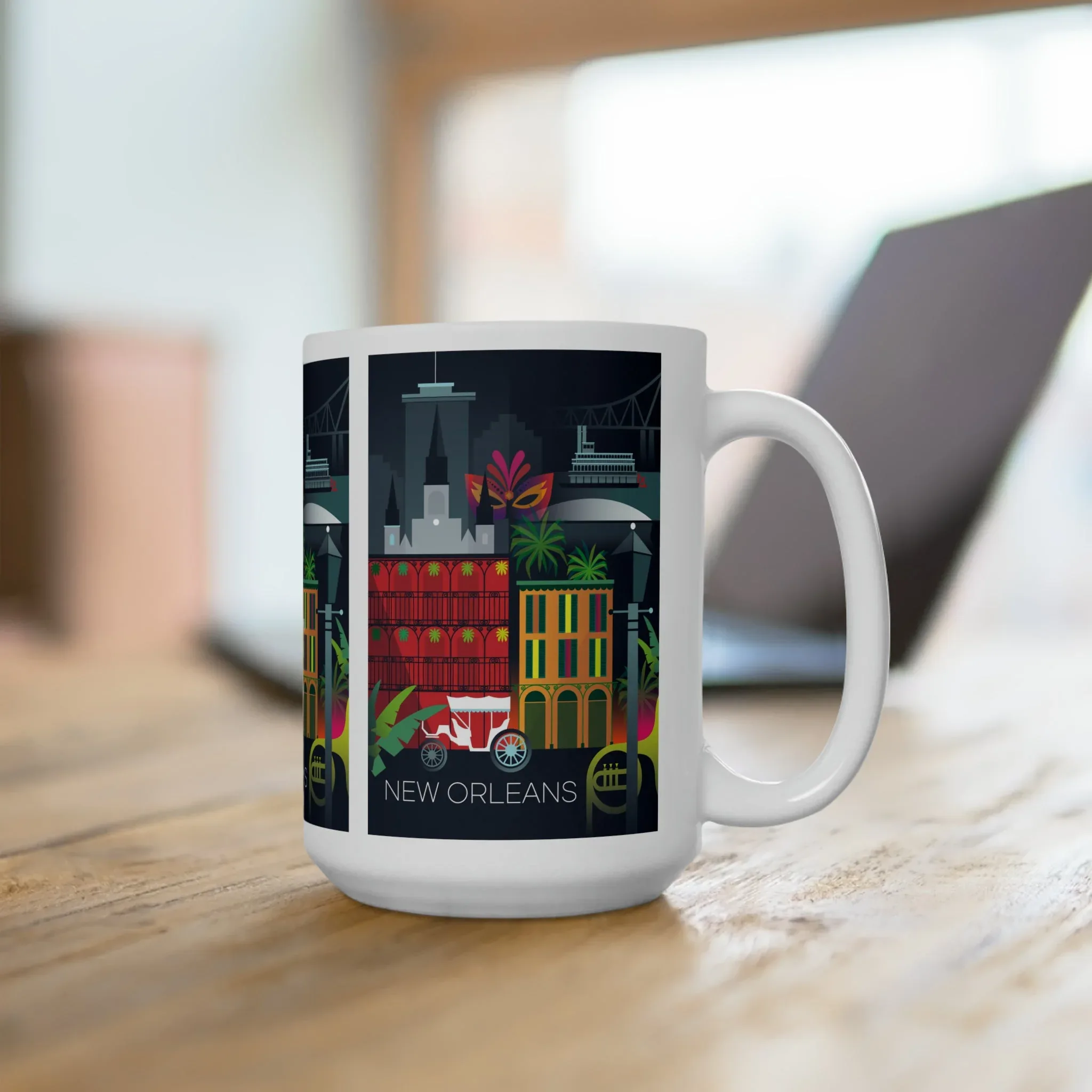 New Orleans Ceramic Mug 11oz or 15oz - Image 4