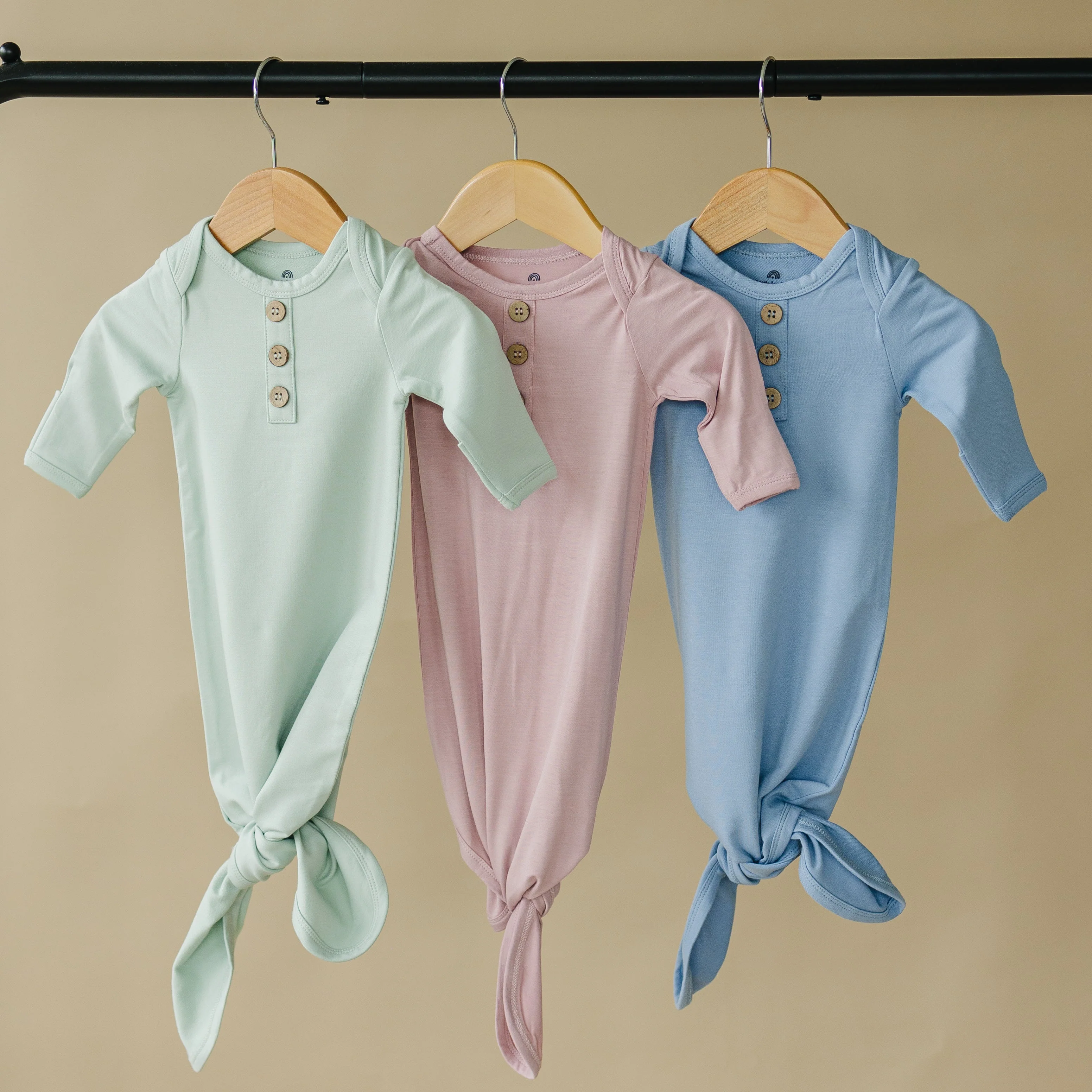 Newborn Bamboo Gown & Hat Set - Image 2