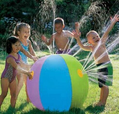 nflatable Spray Water Ball Childrens Summer Outdoor Swimming Beach Pool Play The Lawn Balls Playing Smash Funny Toy - Image 3