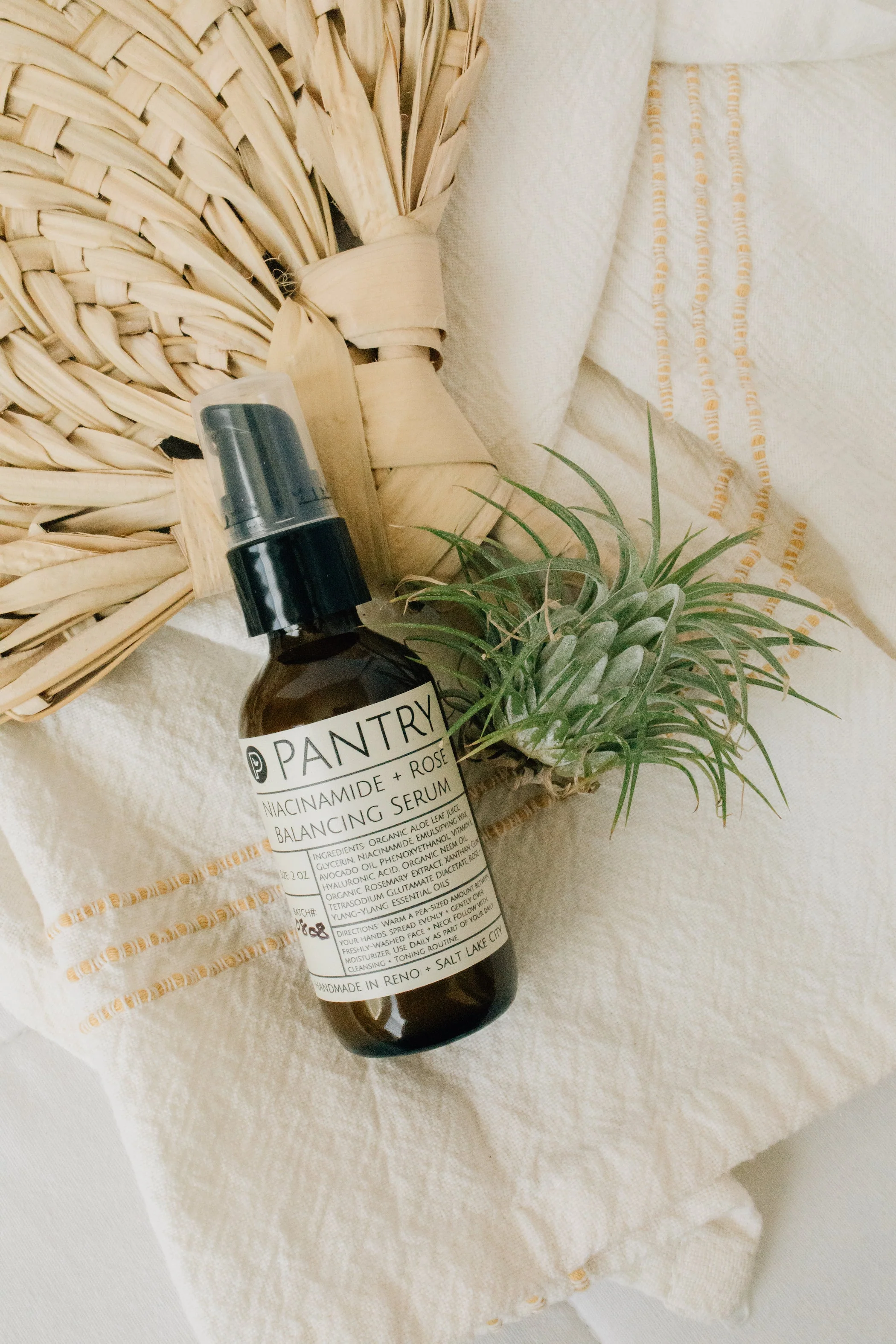 Niacinamide + Rose Facial Serum, 2 oz - Soften, Smooth, Balance + Brighten - Image 2