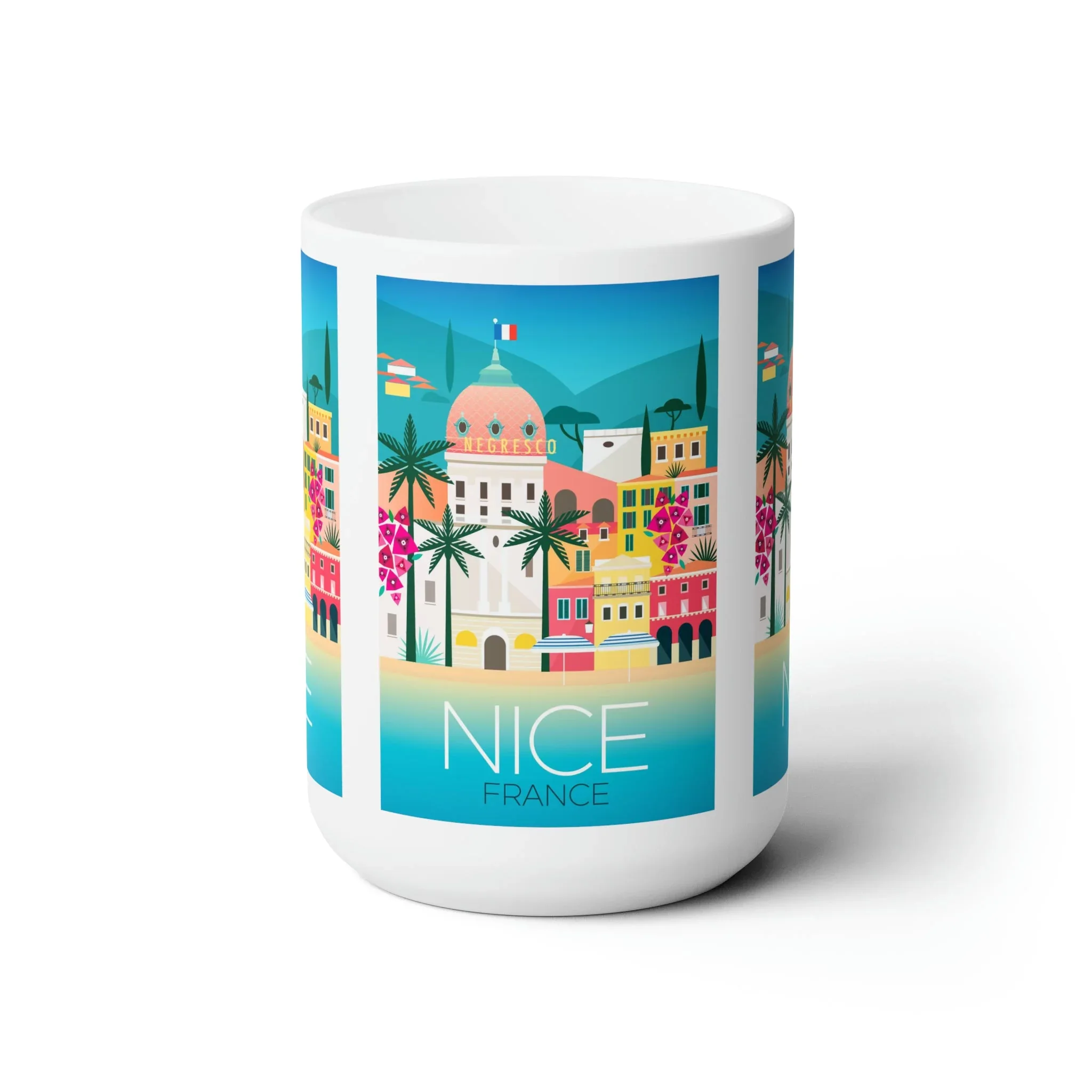 Nice, France Ceramic Mug 11oz or 15oz - Image 2