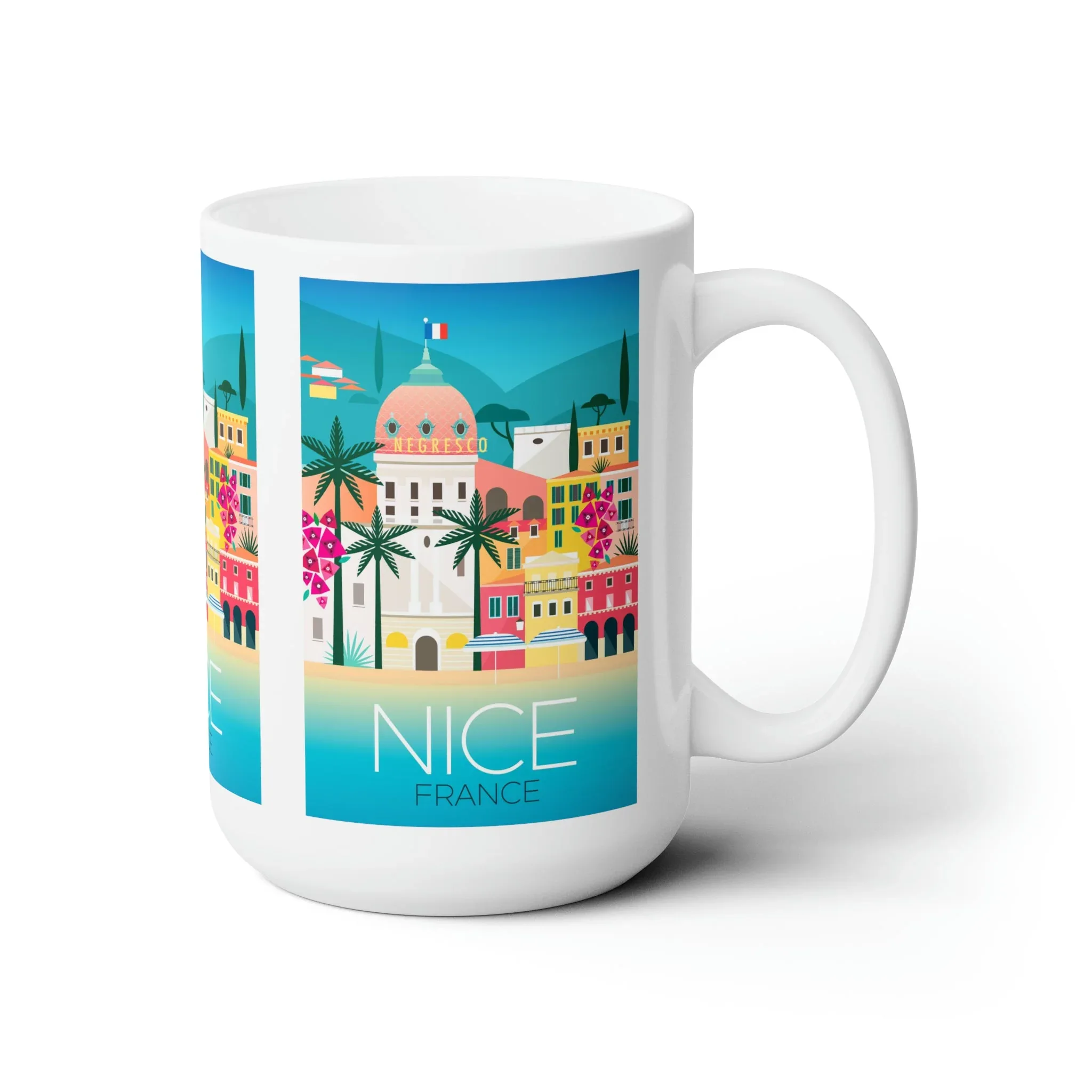 Nice, France Ceramic Mug 11oz or 15oz - Image 3
