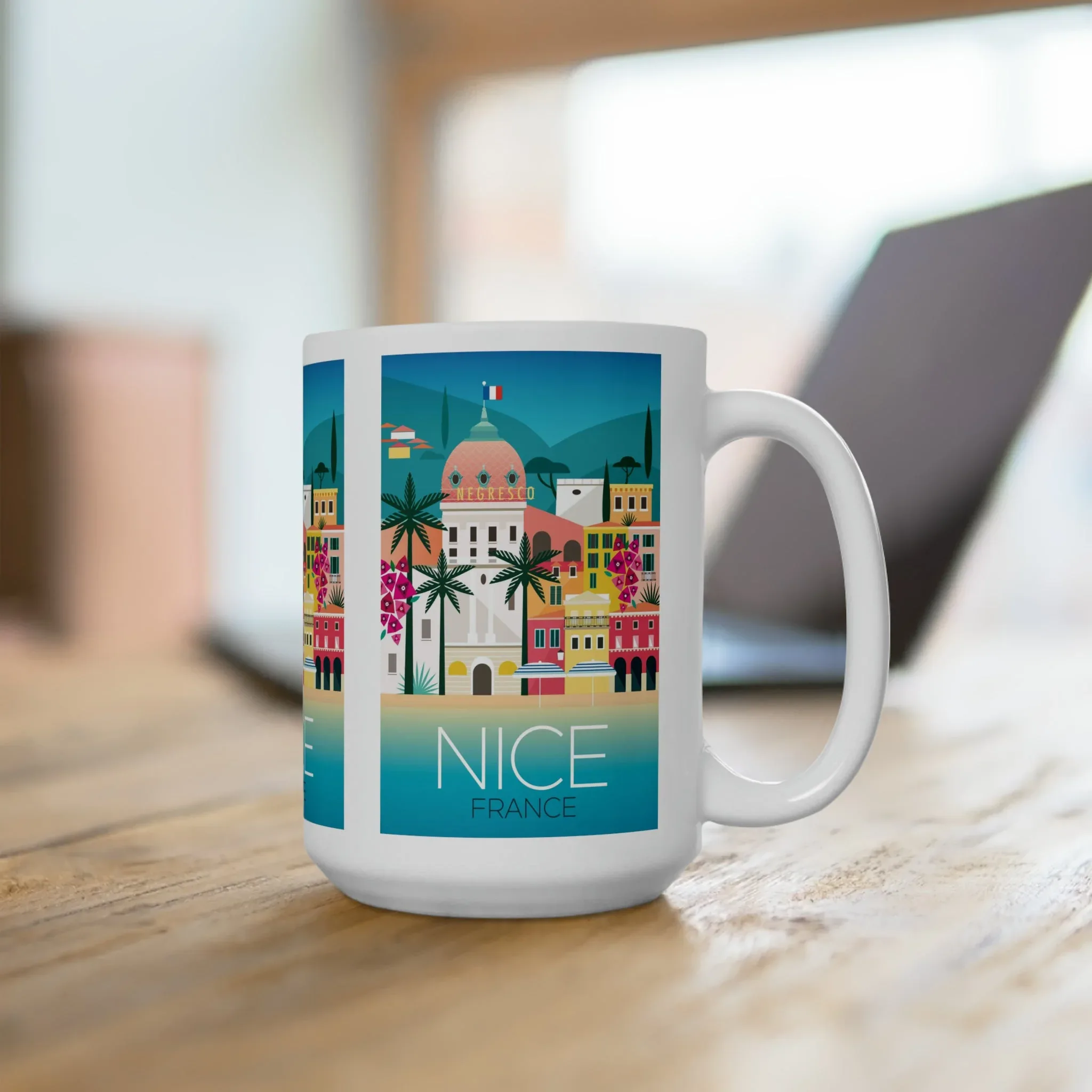 Nice, France Ceramic Mug 11oz or 15oz - Image 4