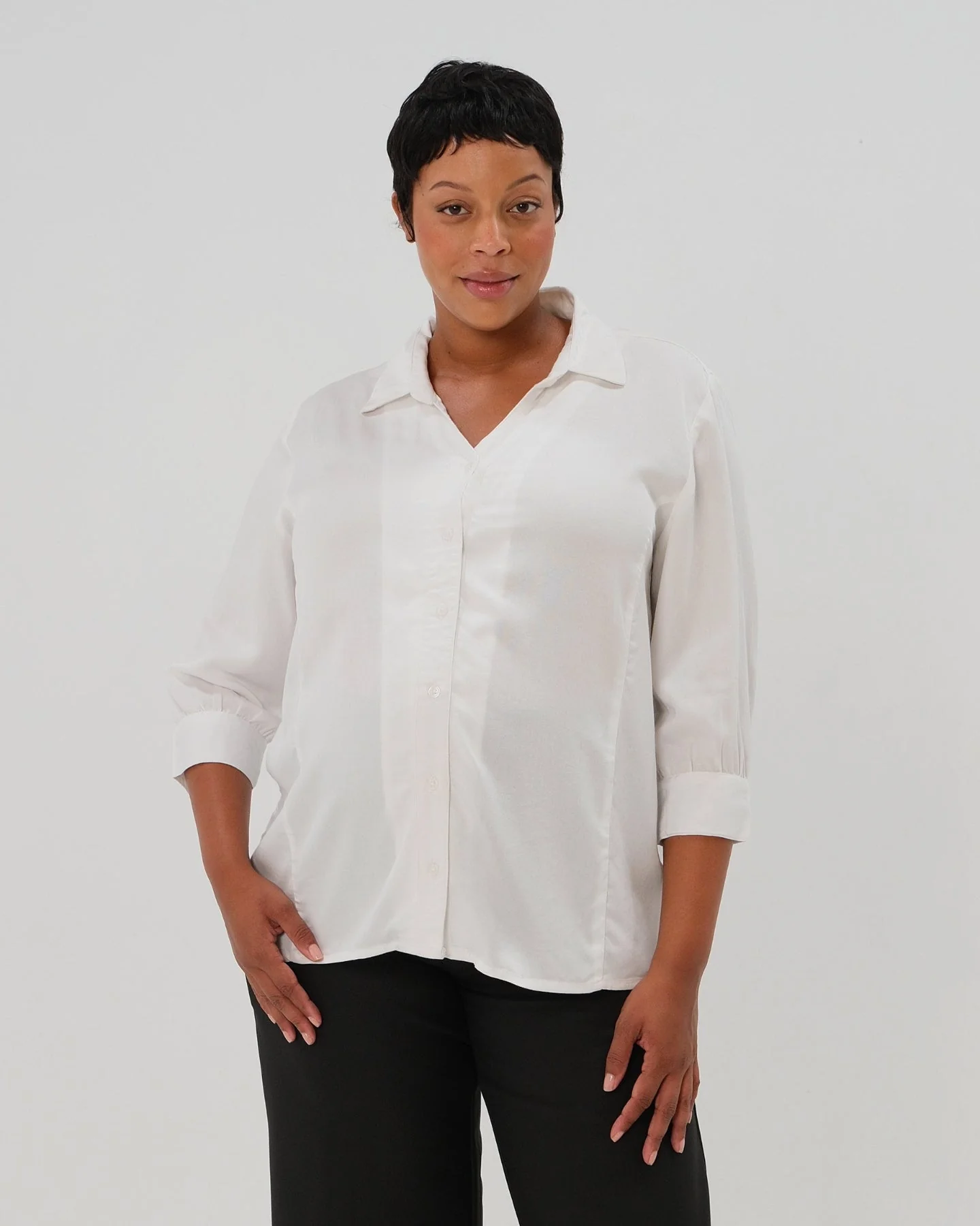 No-Gap Maternity Nursing Button Down Shirt in TENCEL (Regular & Petite) - Image 10