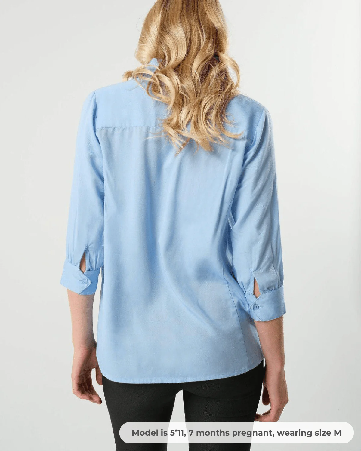 No-Gap Maternity Nursing Button Down Shirt in TENCEL (Regular & Petite) - Image 2