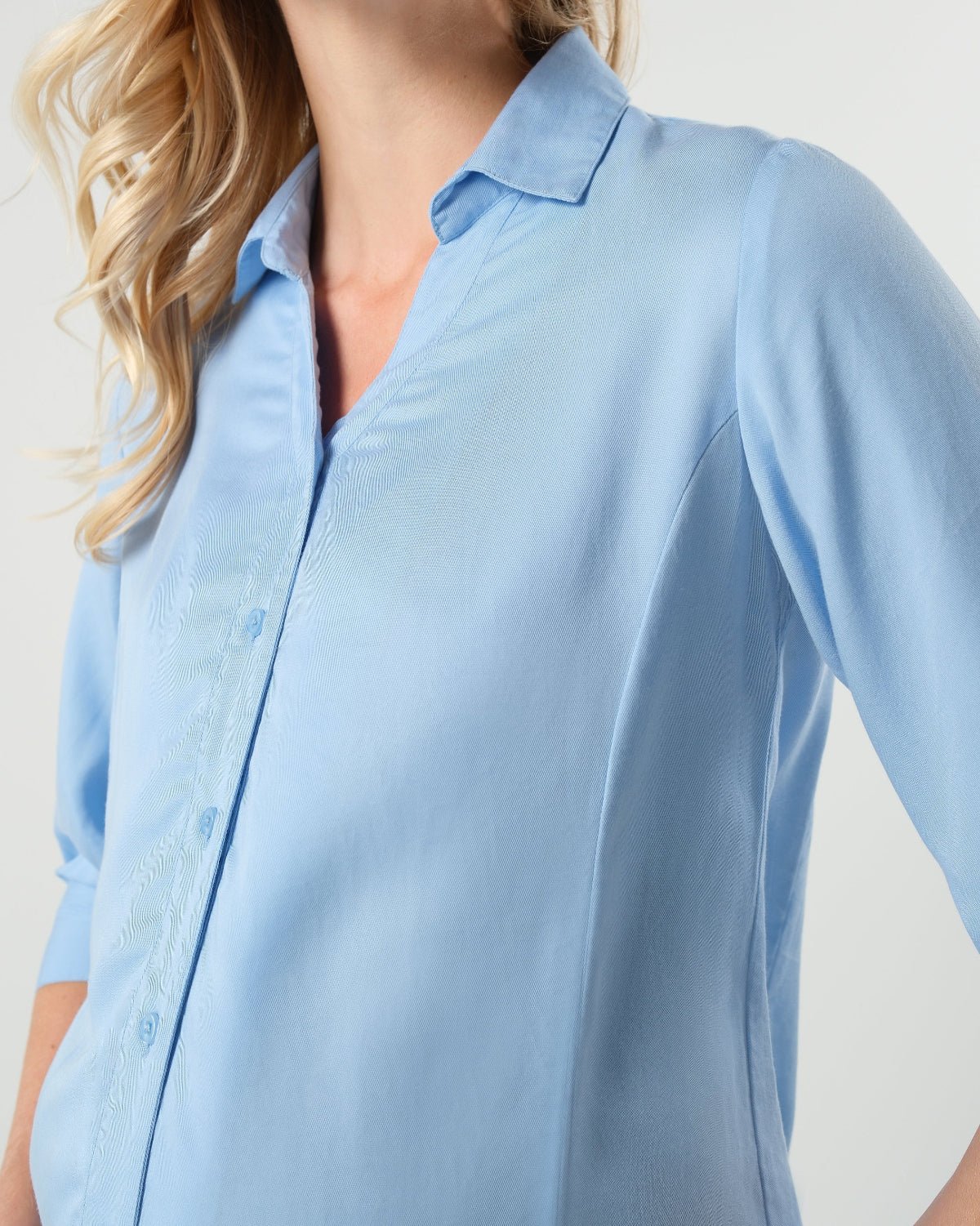 No-Gap Maternity Nursing Button Down Shirt in TENCEL (Regular & Petite) - Image 3
