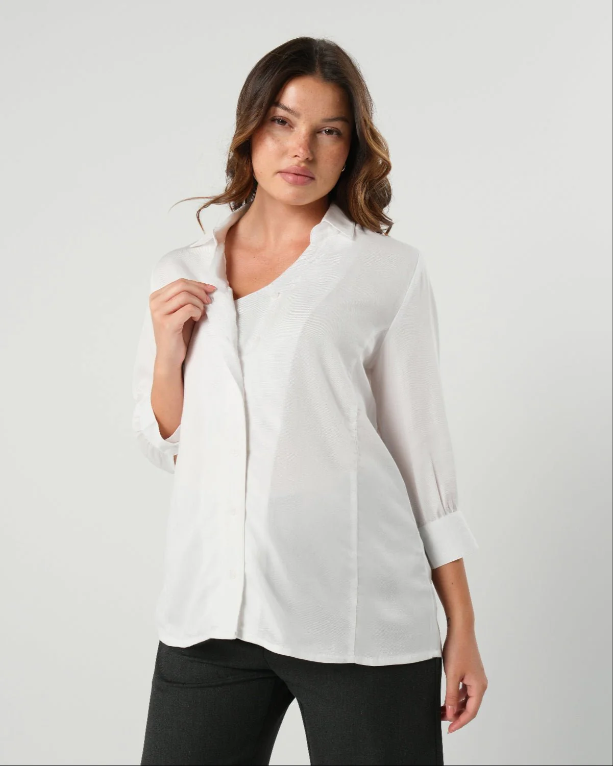 No-Gap Maternity Nursing Button Down Shirt in TENCEL (Regular & Petite) - Image 6