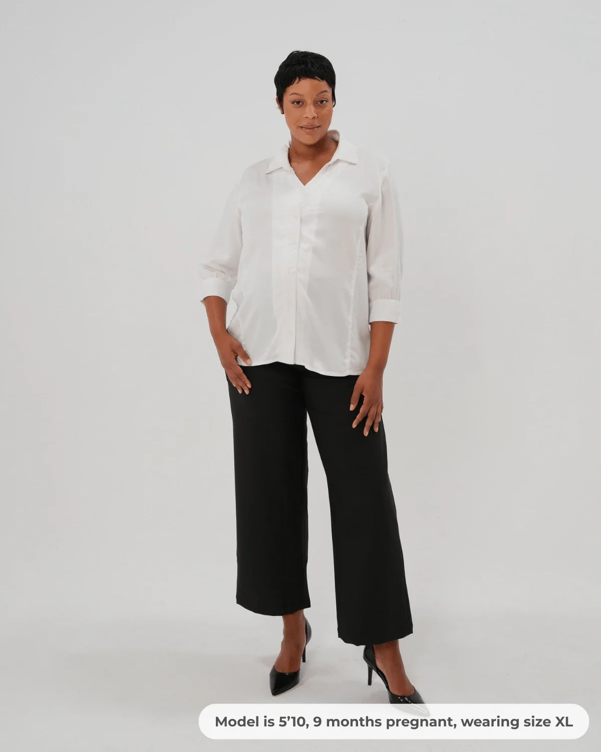 No-Gap Maternity Nursing Button Down Shirt in TENCEL (Regular & Petite) - Image 8
