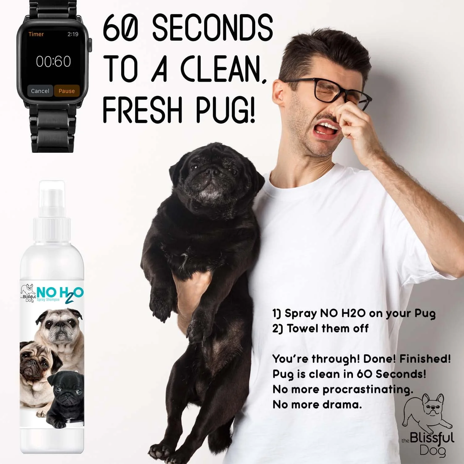 No H20 Spray Pet Shampoo - Image 2