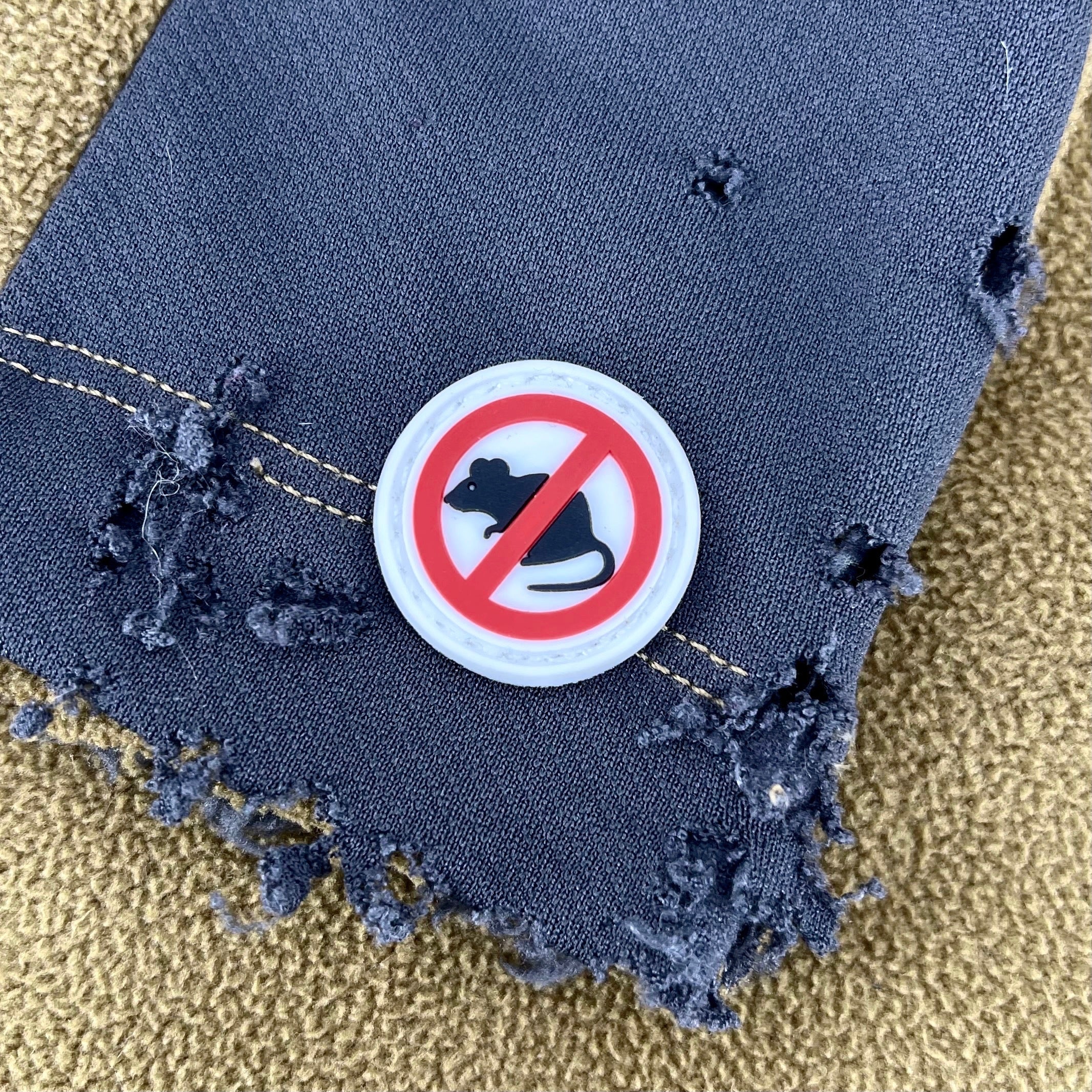 NO RAT PVC Morale Patch - Image 2