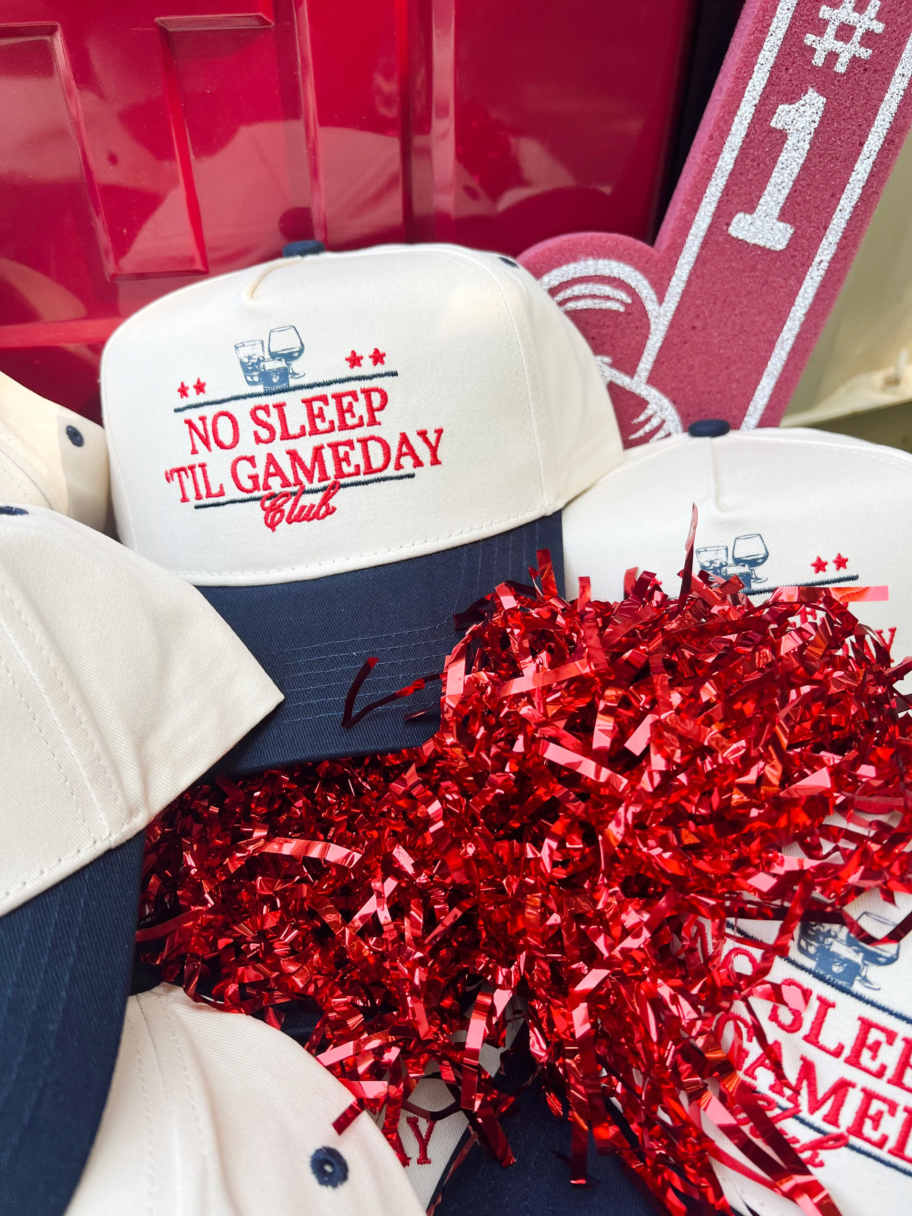 No Sleep Til' Gameday Vintage Trucker Hat - Image 2