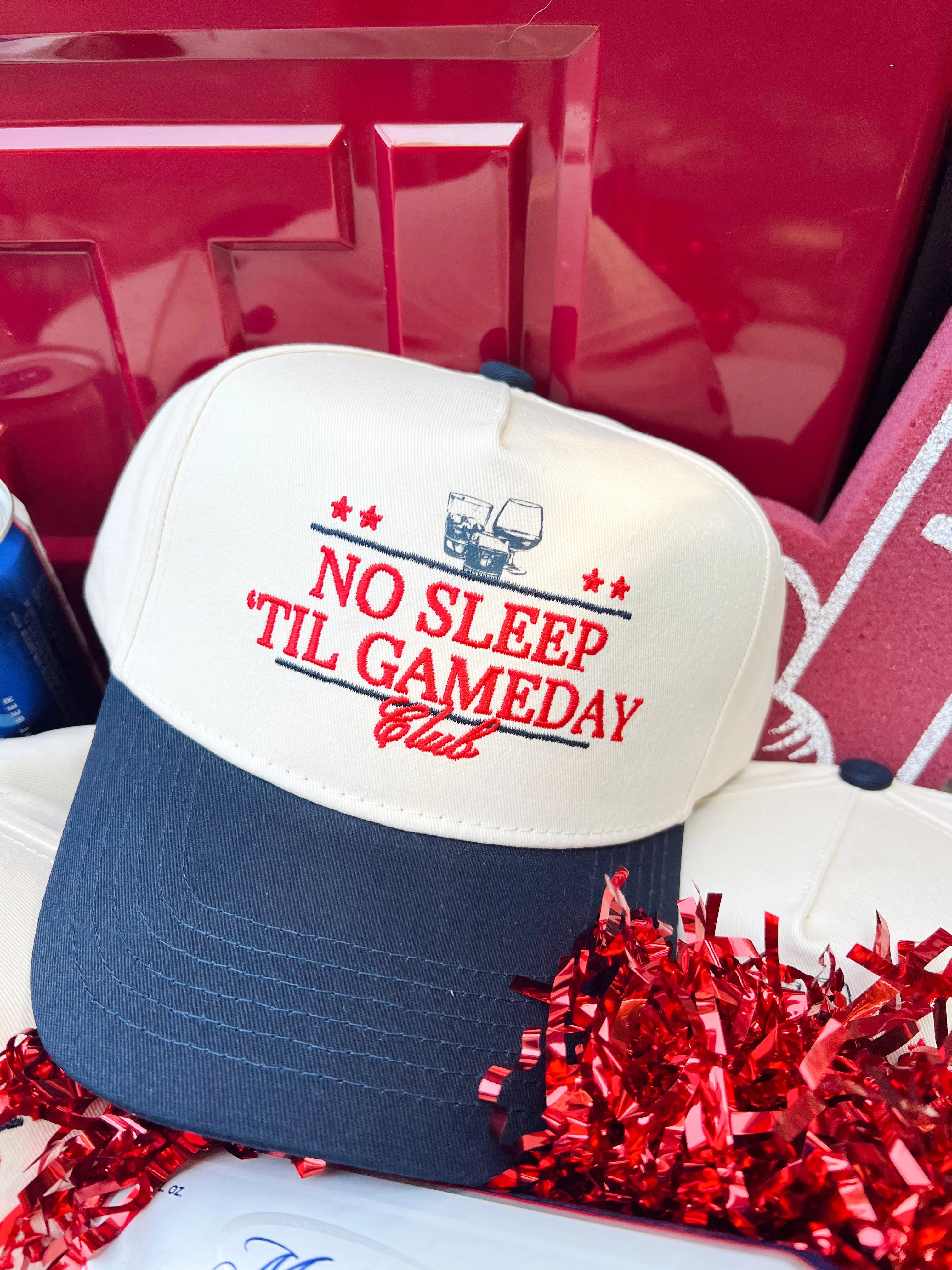 No Sleep Til' Gameday Vintage Trucker Hat - Image 4