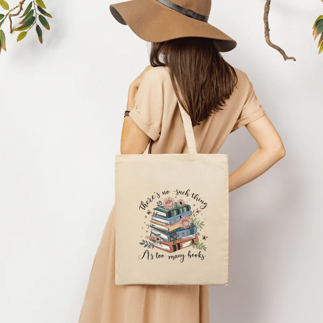No Such Thing as Too Many Books Tote Bag - Image 2