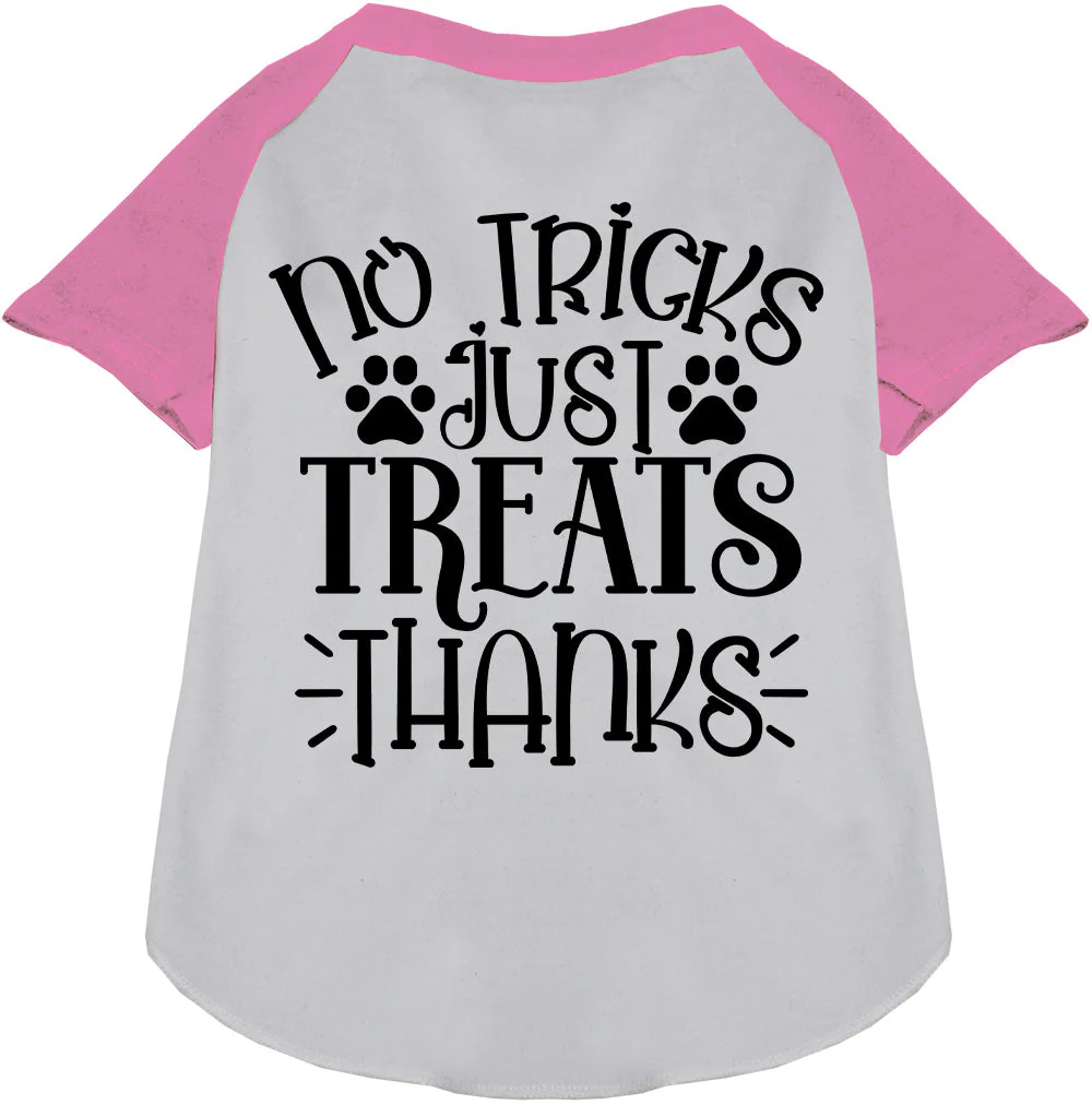 No Tricks, Just Treats Pet Raglan Shirt - Image 5