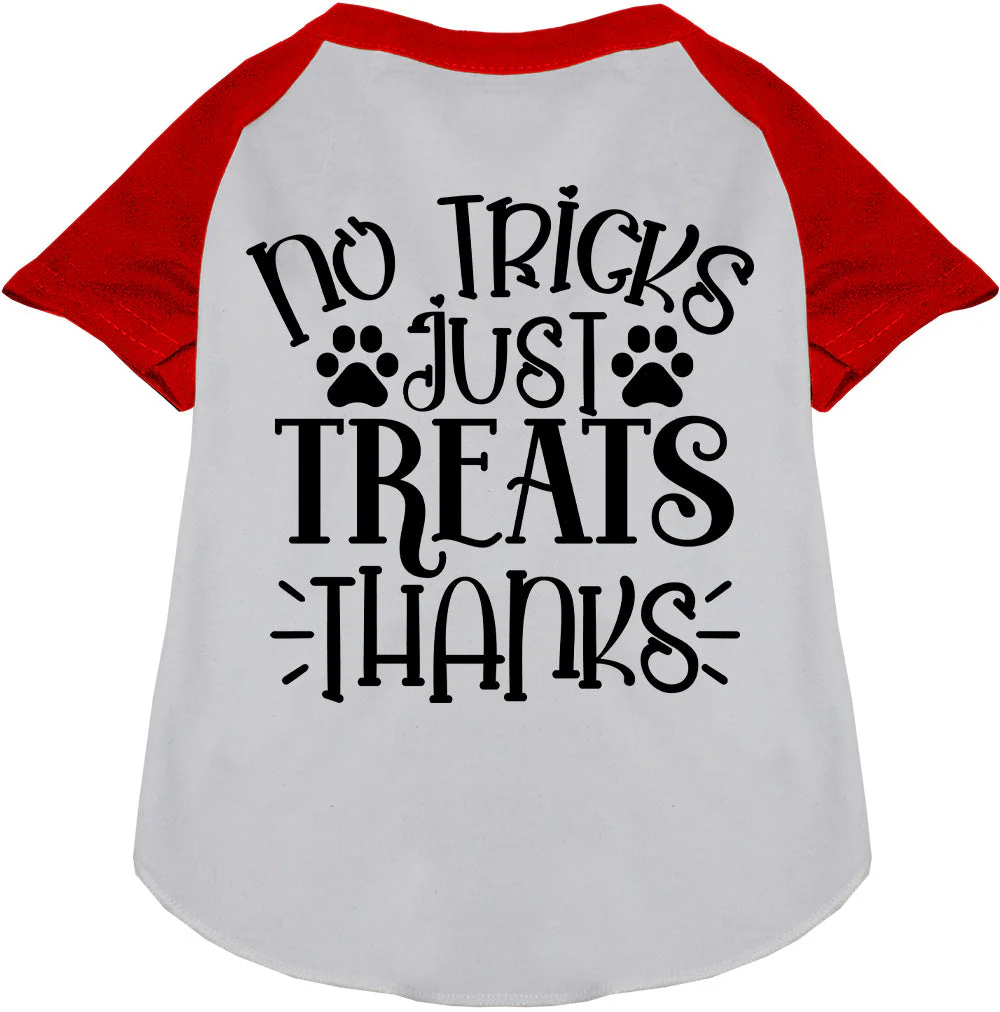No Tricks, Just Treats Pet Raglan Shirt - Image 7