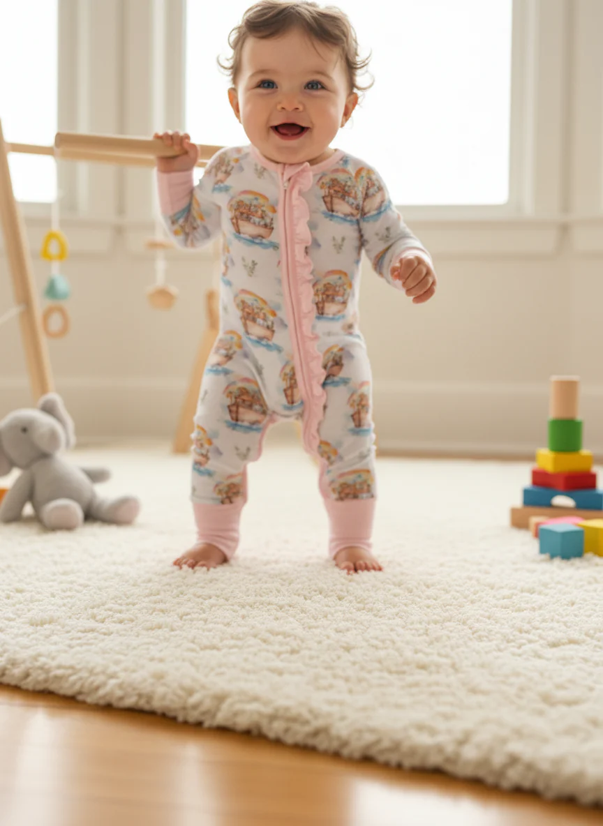 Noah's ark ruffle Zippie - Image 3