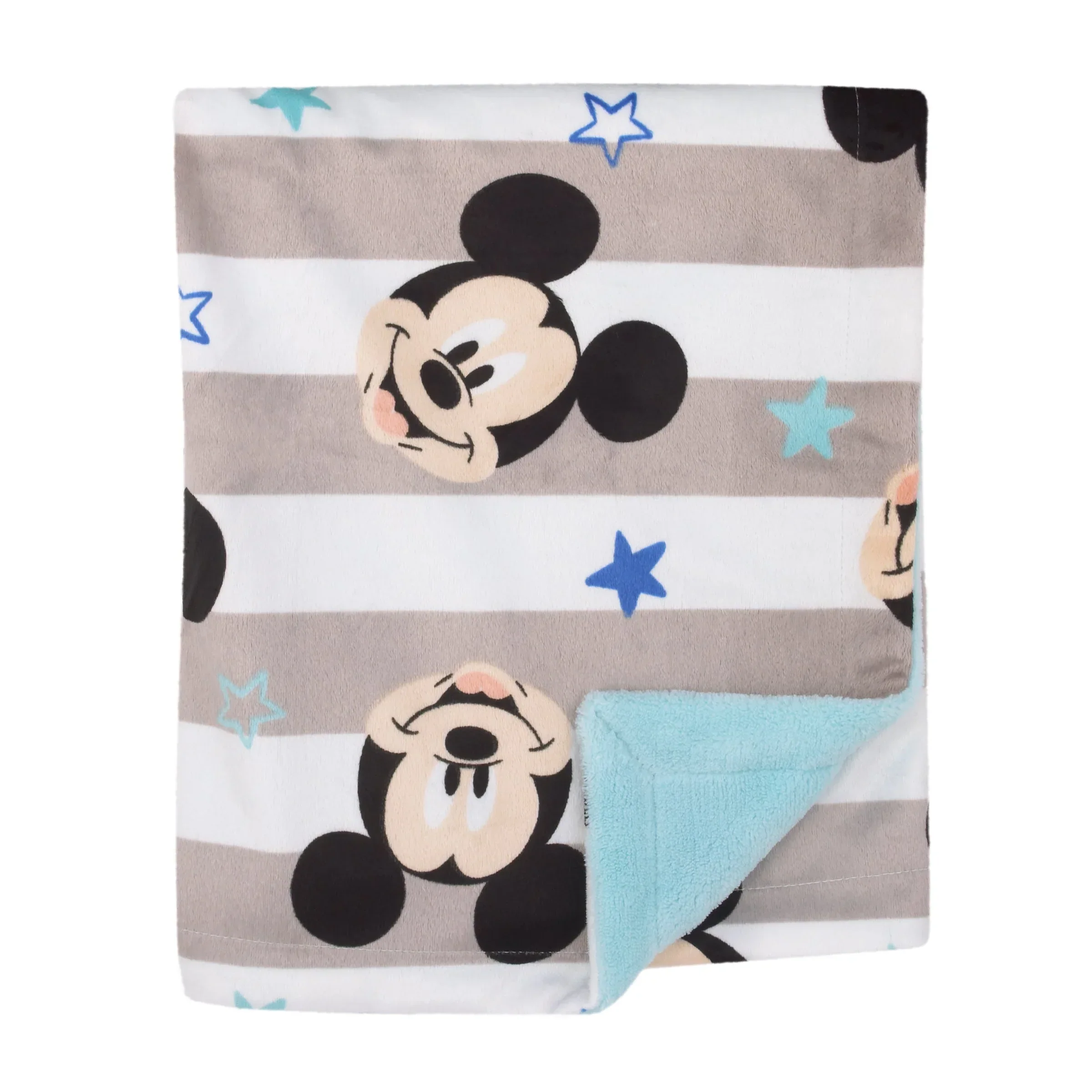 NoJo Disney Mickey Mouse Deluxe Reversible Baby Blanket - Image 3