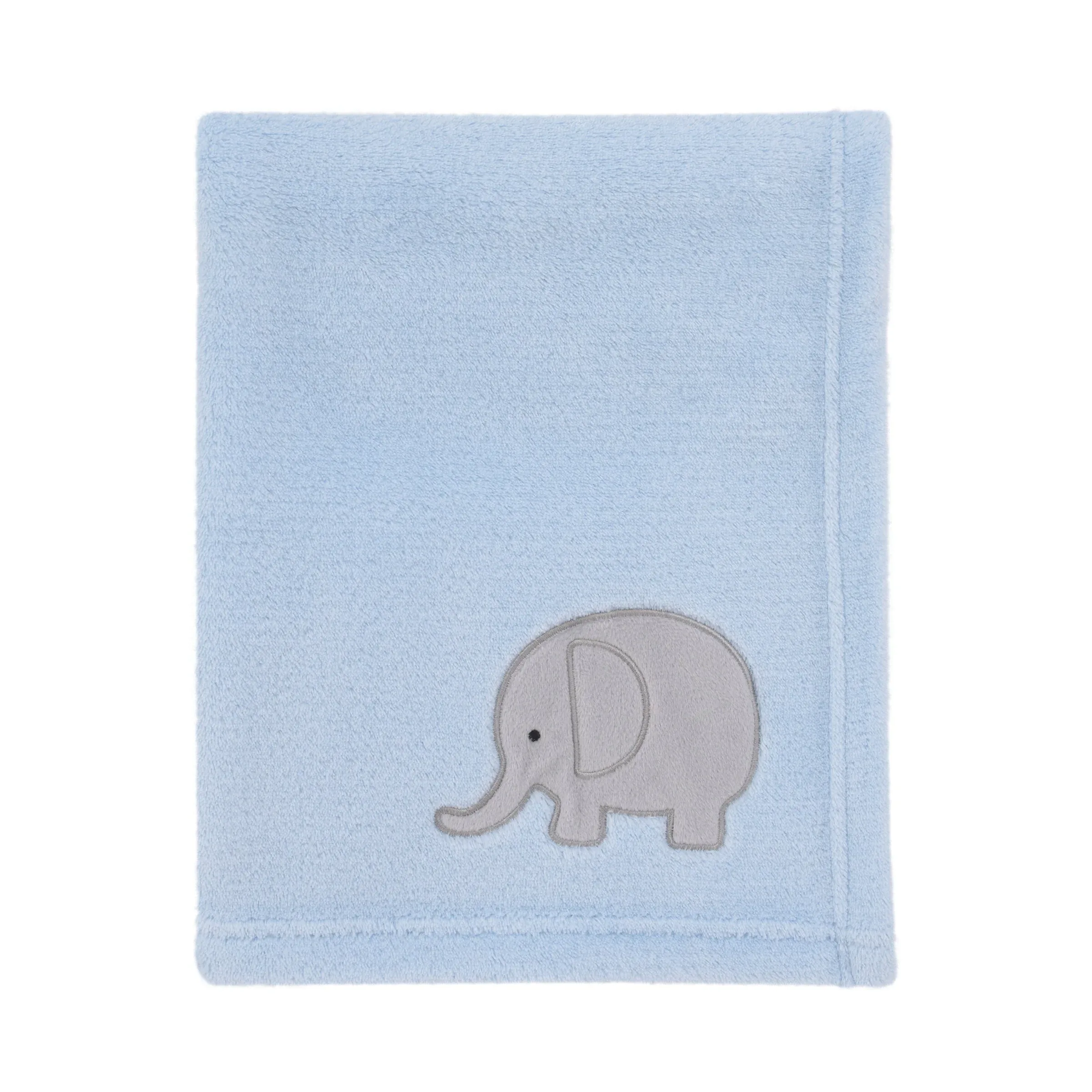 NoJo Dreamer Elephant Blue, Grey 8 Piece Nursery Crib Bedding Set - Image 10