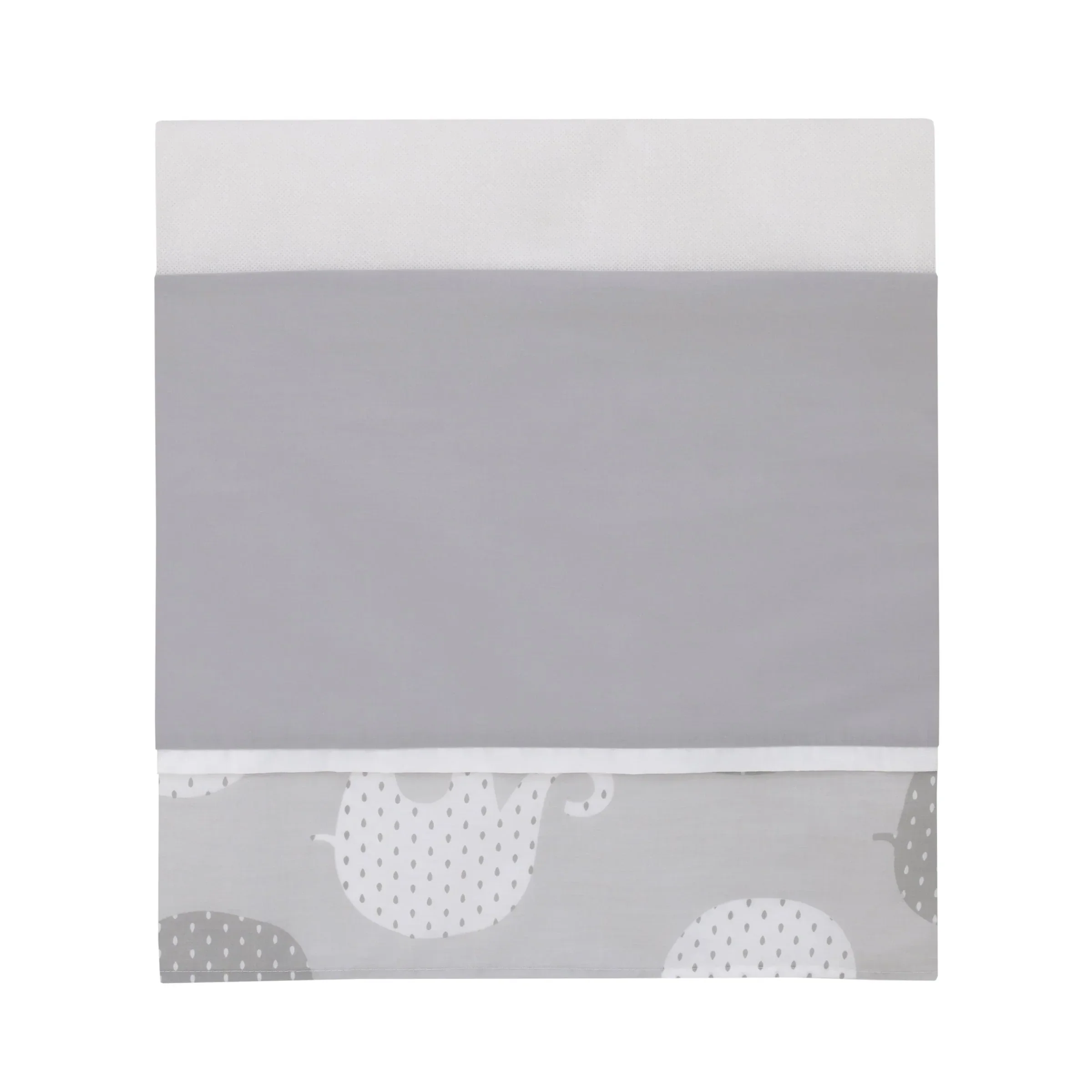 NoJo Dreamer Gray Elephant 8-Piece Nursery Crib Bedding Set - Image 4