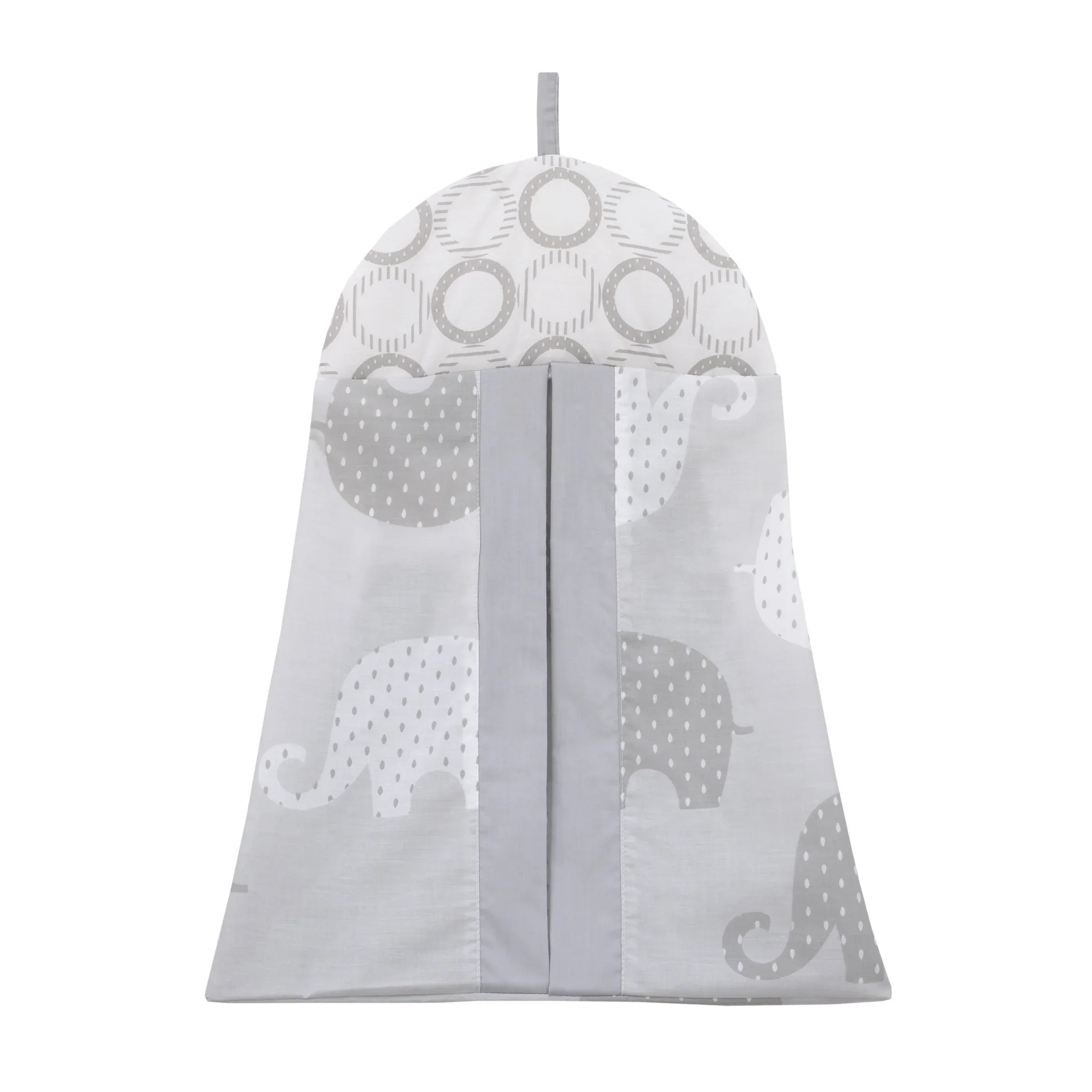 NoJo Dreamer Gray Elephant 8-Piece Nursery Crib Bedding Set - Image 8