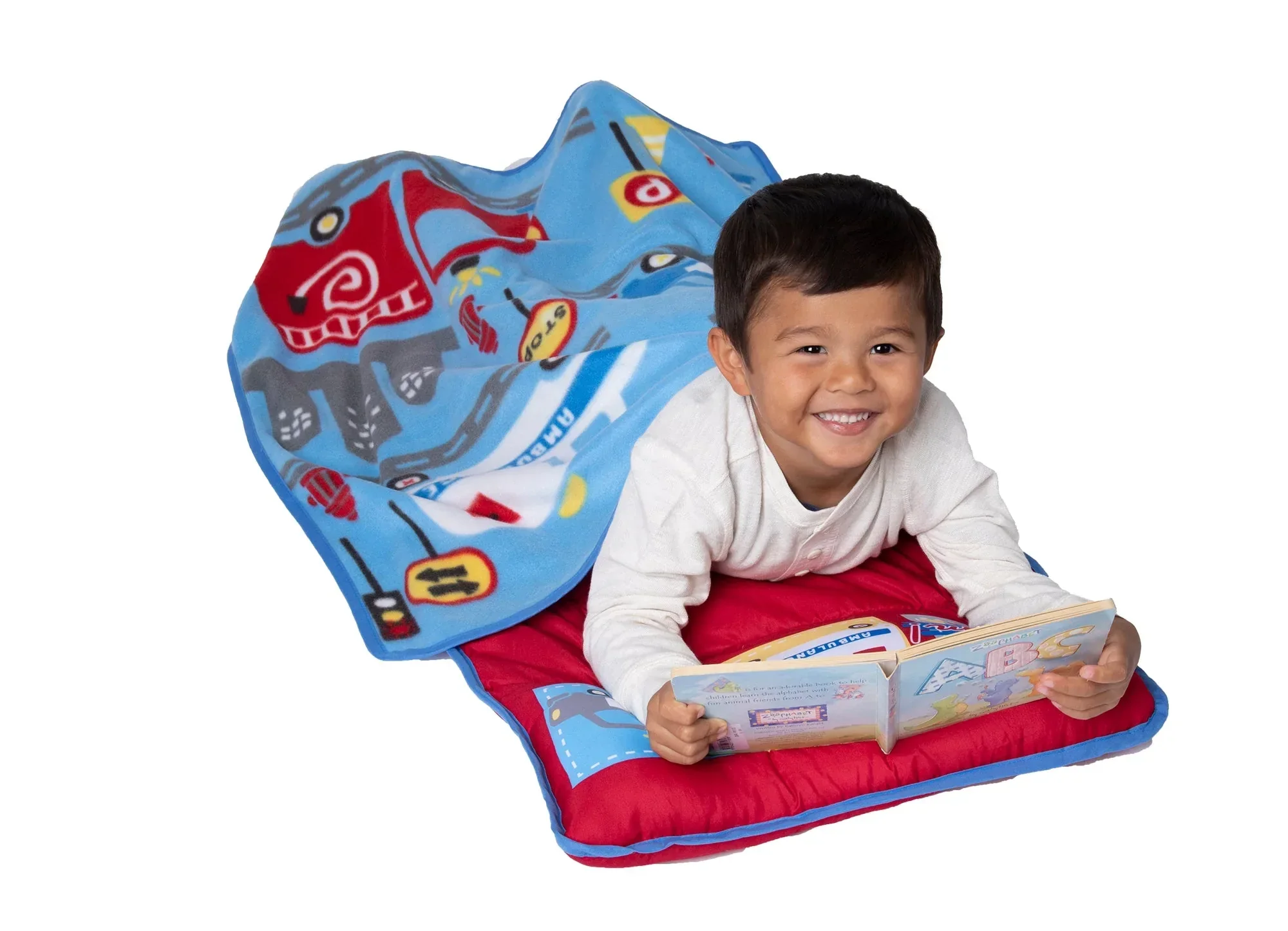 NoJo Rescue Team First Responders Toddler Nap Mat - Includes Attached Pillow and Fleece Blanket - Image 5