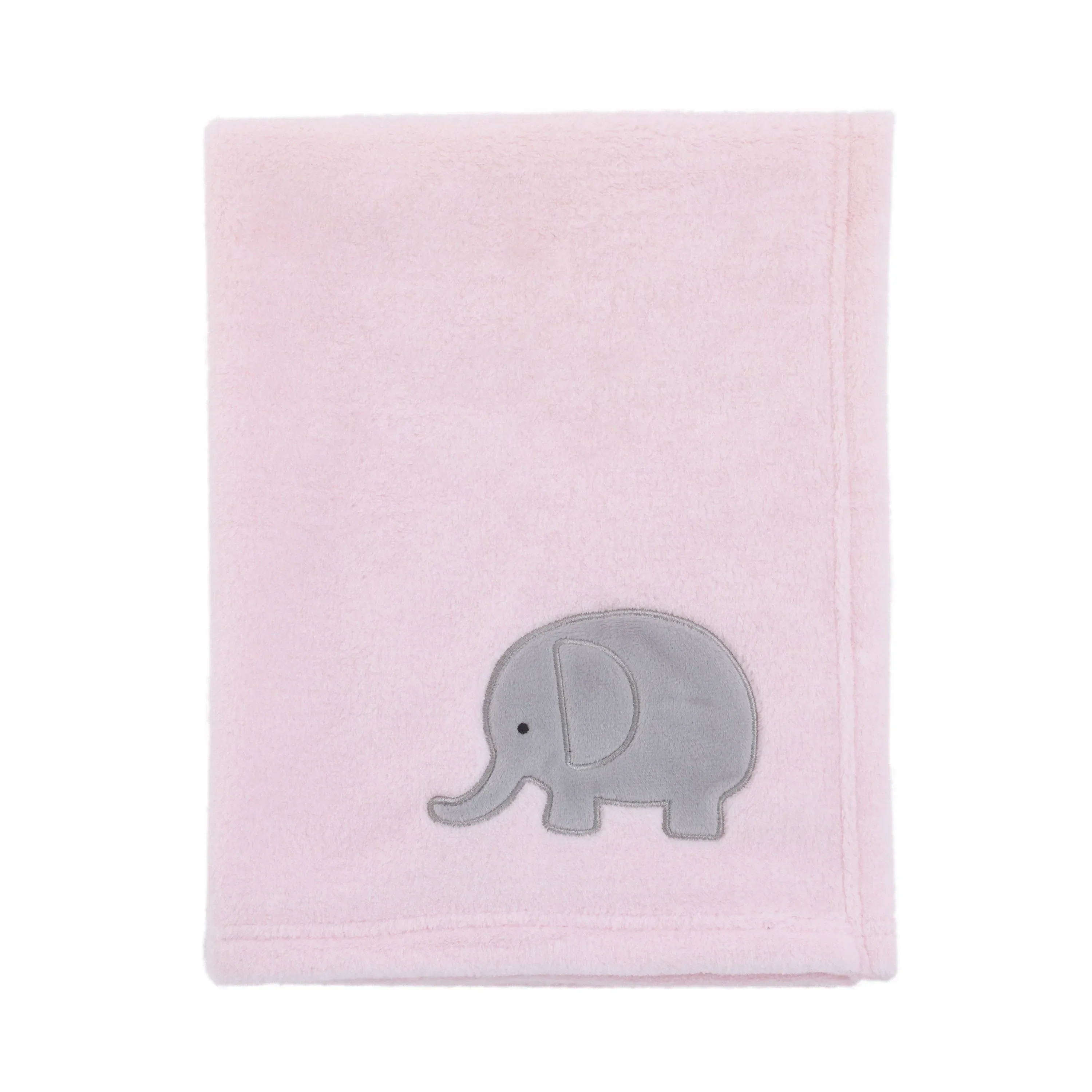 NoJo The Dreamer Pink and Grey Elephant 8 Piece Nursery Crib Bedding Set - Image 17