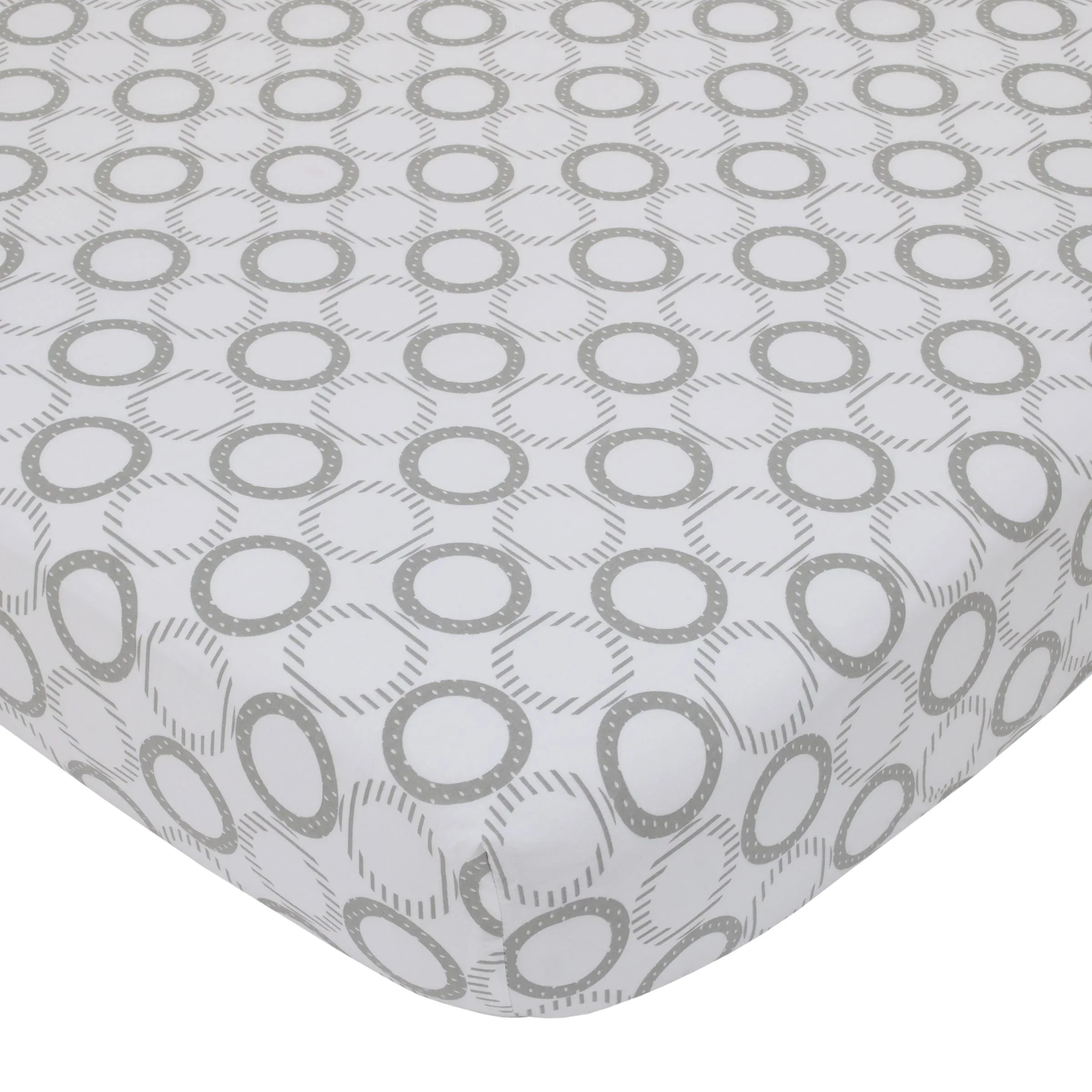 NoJo The Dreamer Pink and Grey Elephant 8 Piece Nursery Crib Bedding Set - Image 4