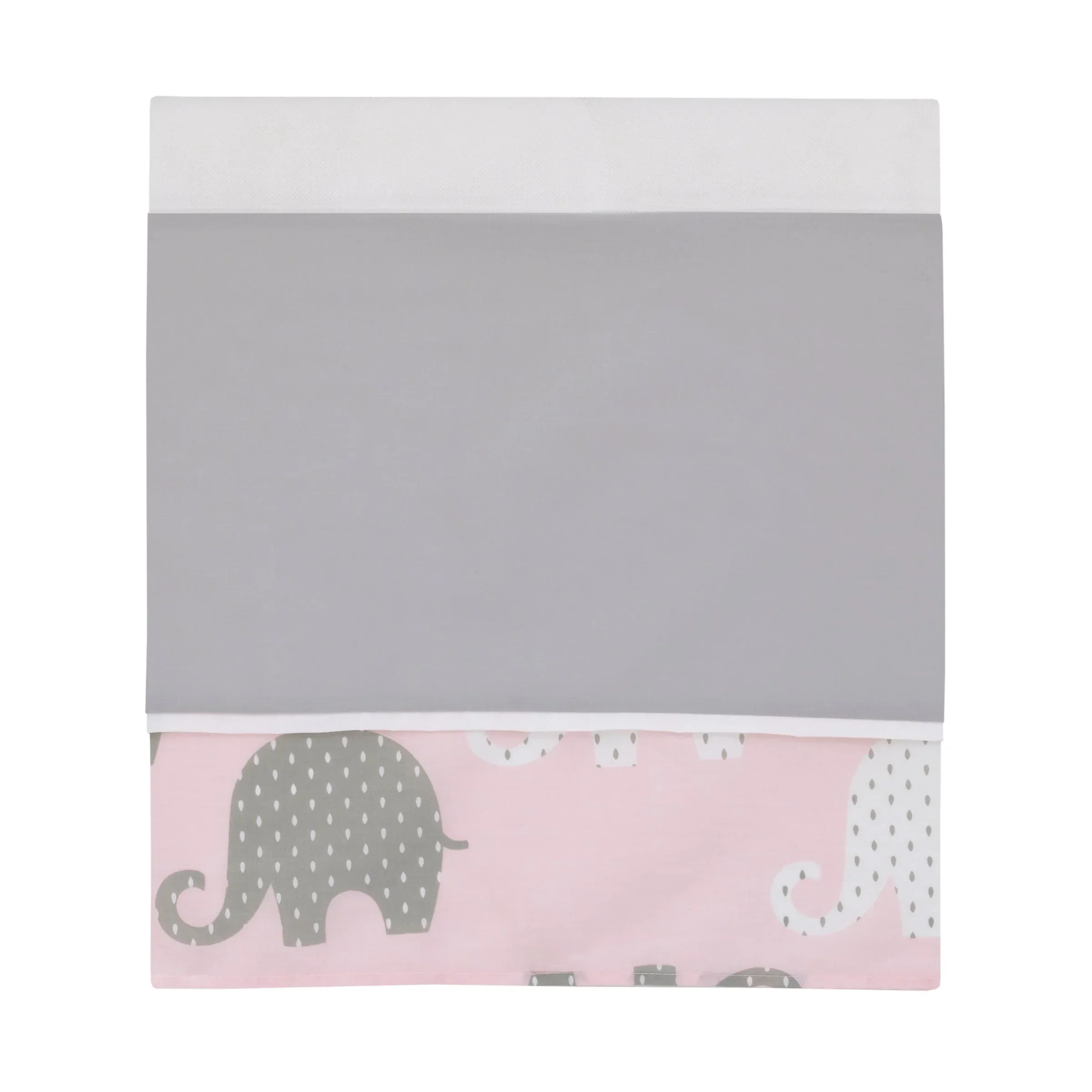NoJo The Dreamer Pink and Grey Elephant 8 Piece Nursery Crib Bedding Set - Image 5