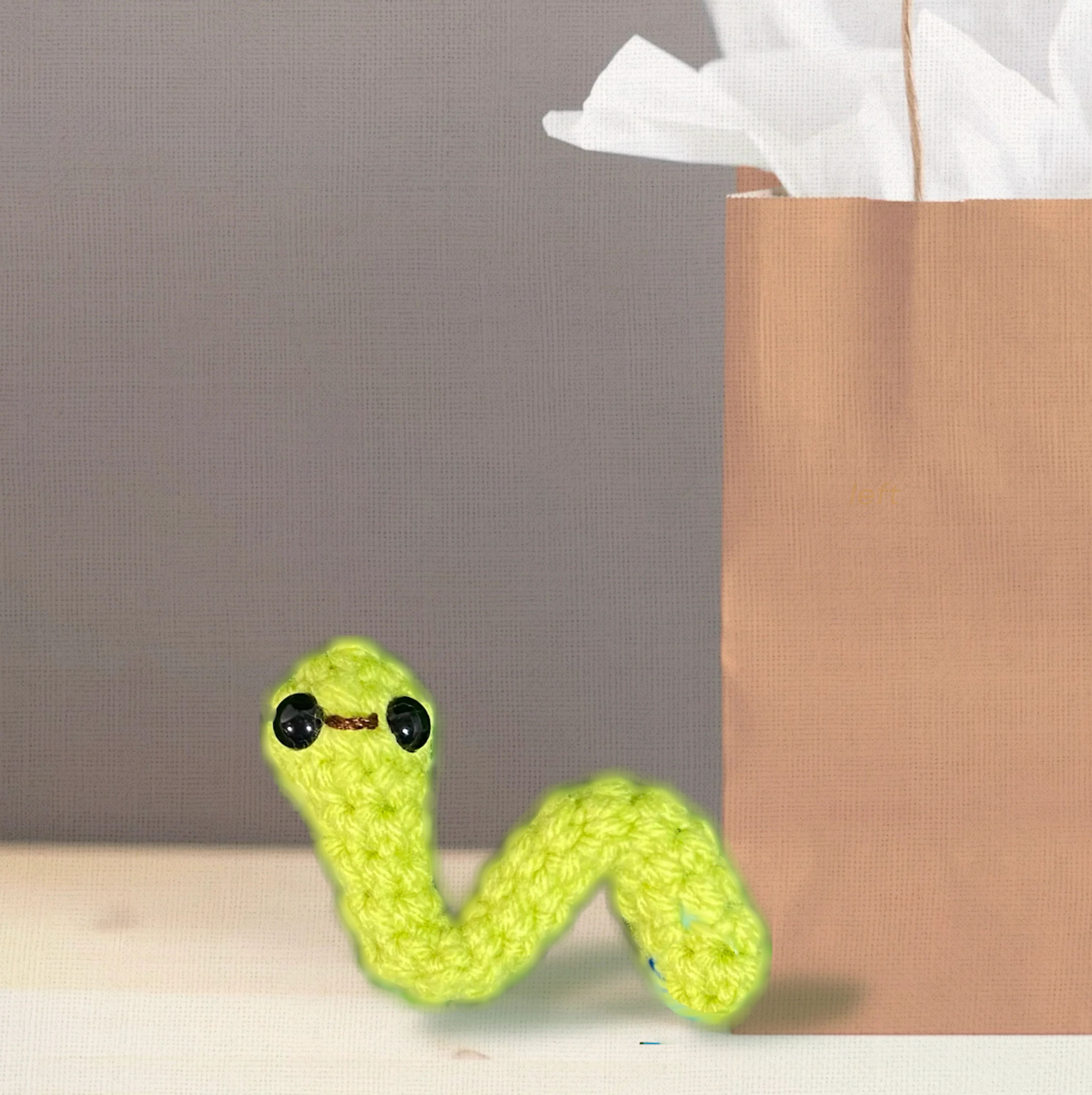 Noodle the inchworm | lightweight cat toy - Image 7