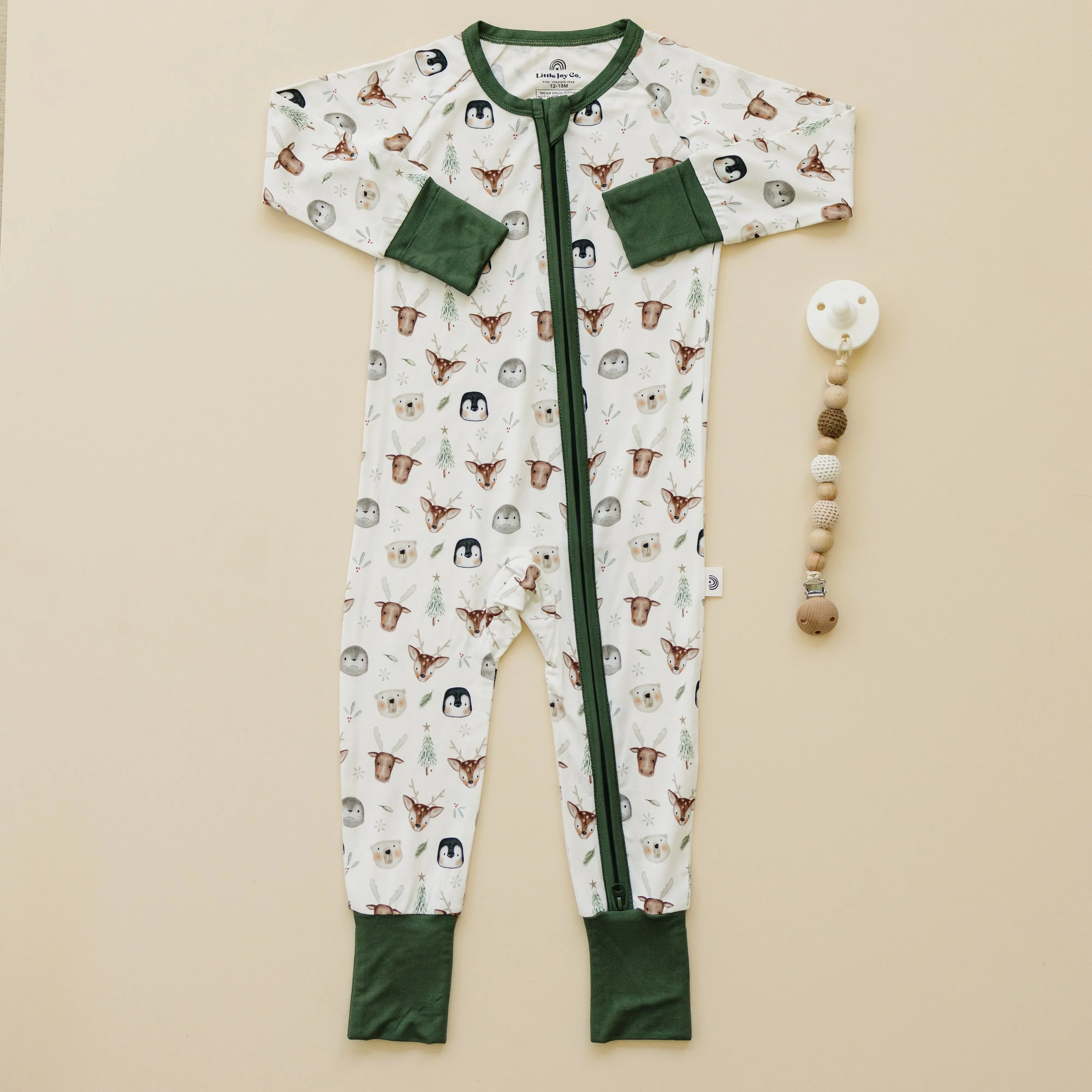 North Pole Pals Bamboo Zippy Romper *0/3m left - Image 4