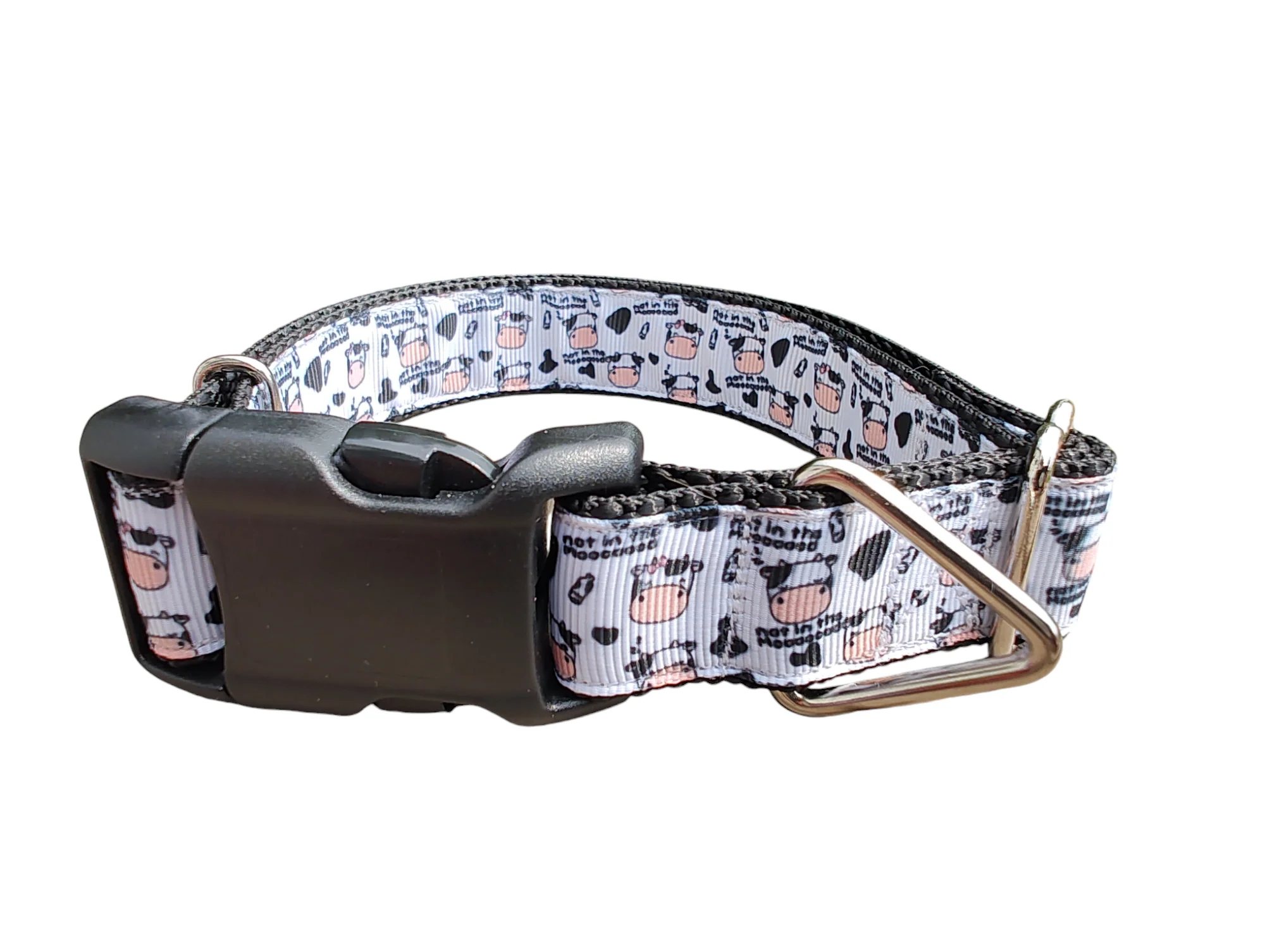 Not In The MOoOod Cow Nylon Dog Collar - Image 2