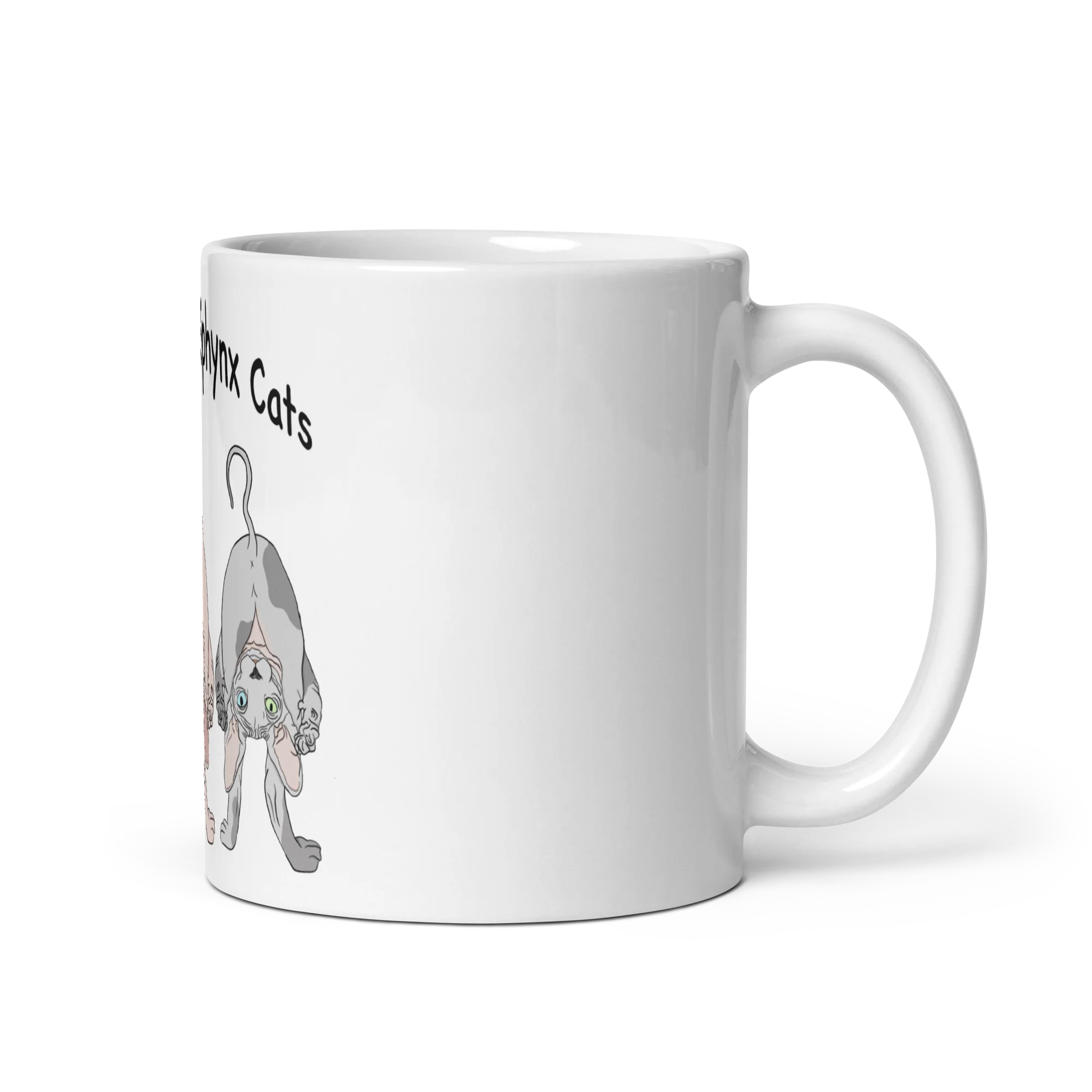 "NOTHING BUTT SPHYNX CATS" COFFEE MUG - Image 3