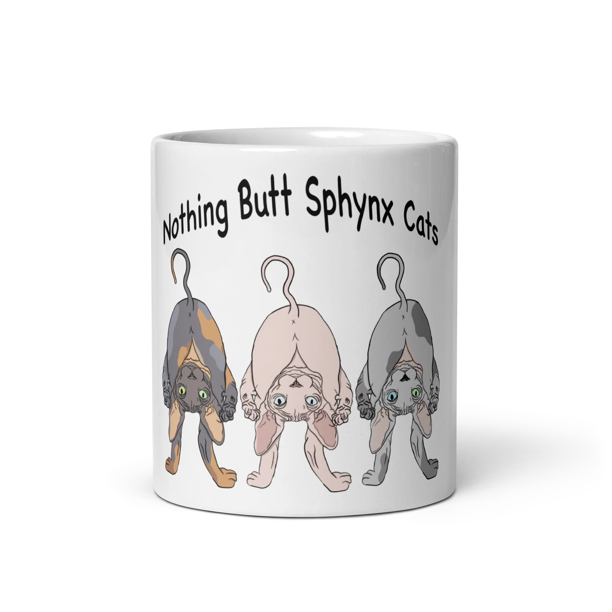 "NOTHING BUTT SPHYNX CATS" COFFEE MUG - Image 5