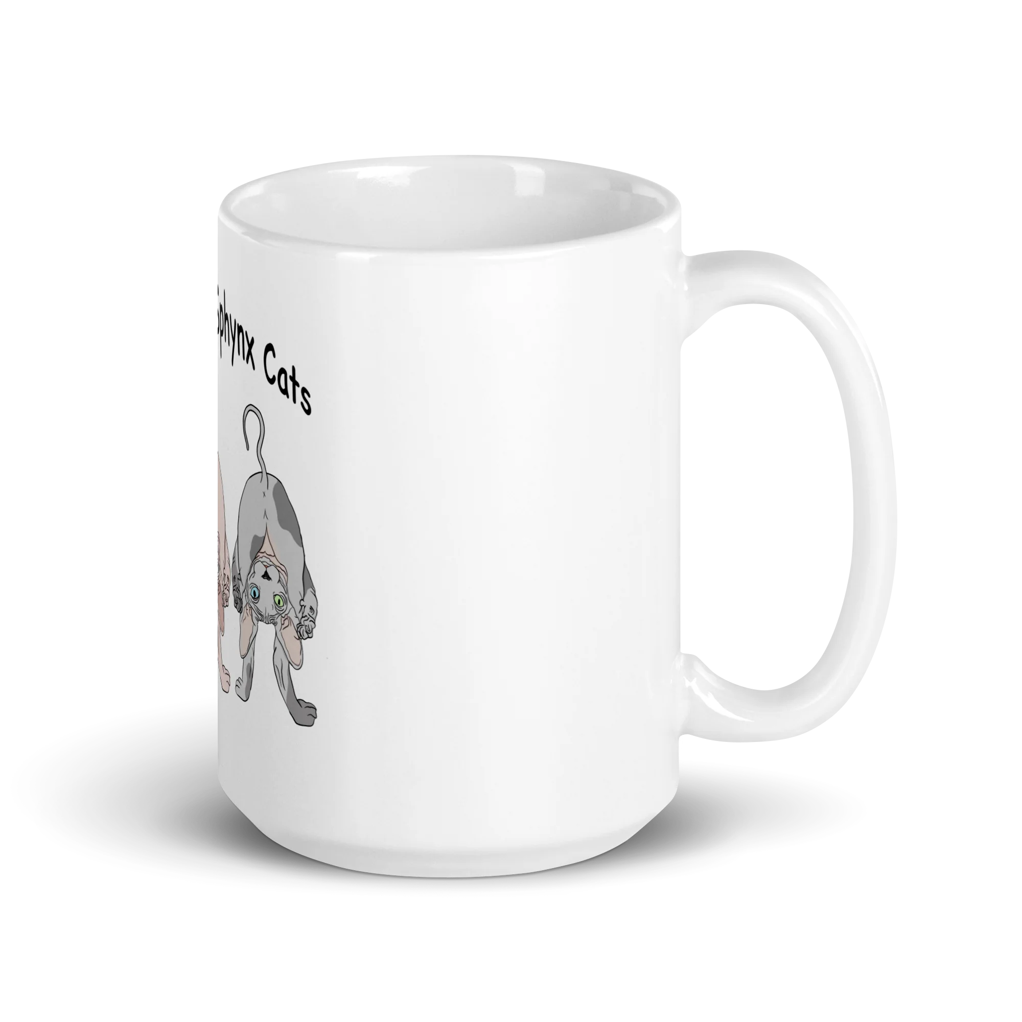 "NOTHING BUTT SPHYNX CATS" COFFEE MUG - Image 6