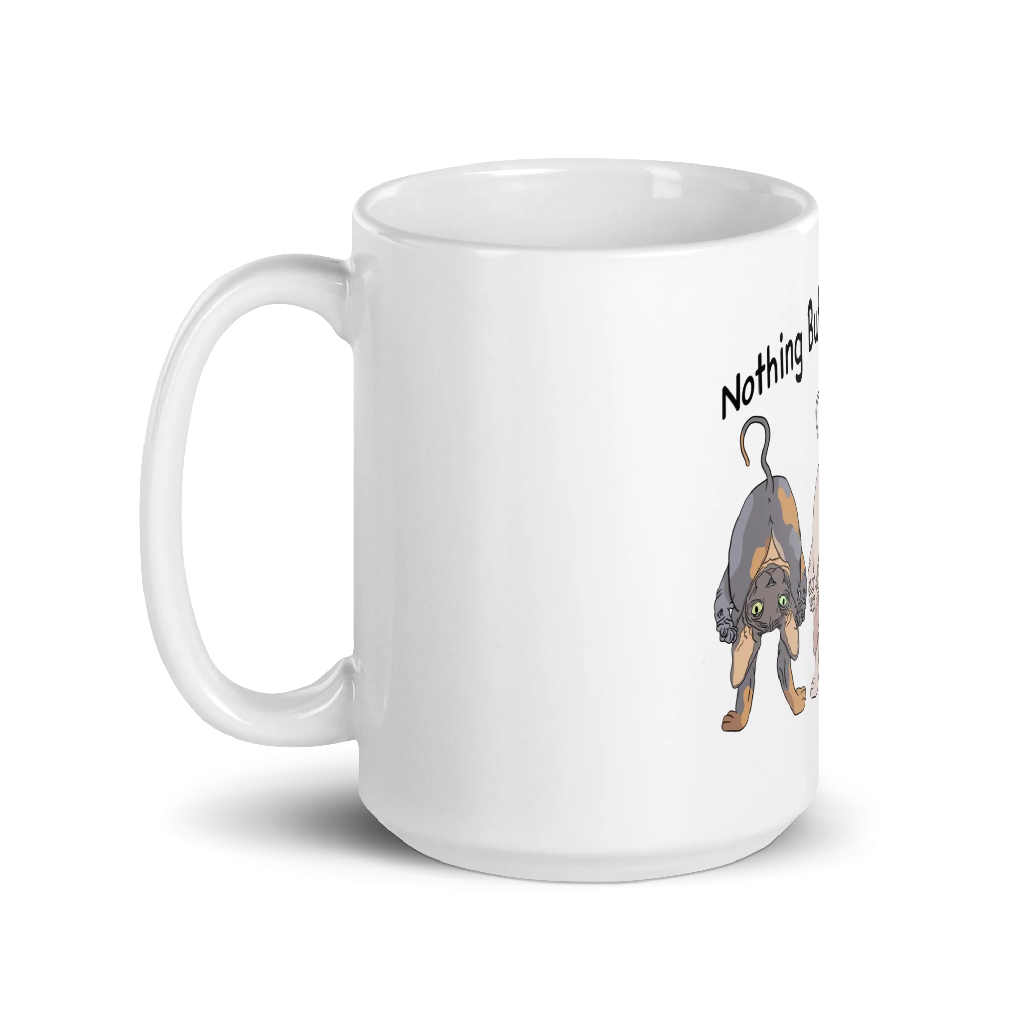 "NOTHING BUTT SPHYNX CATS" COFFEE MUG - Image 7