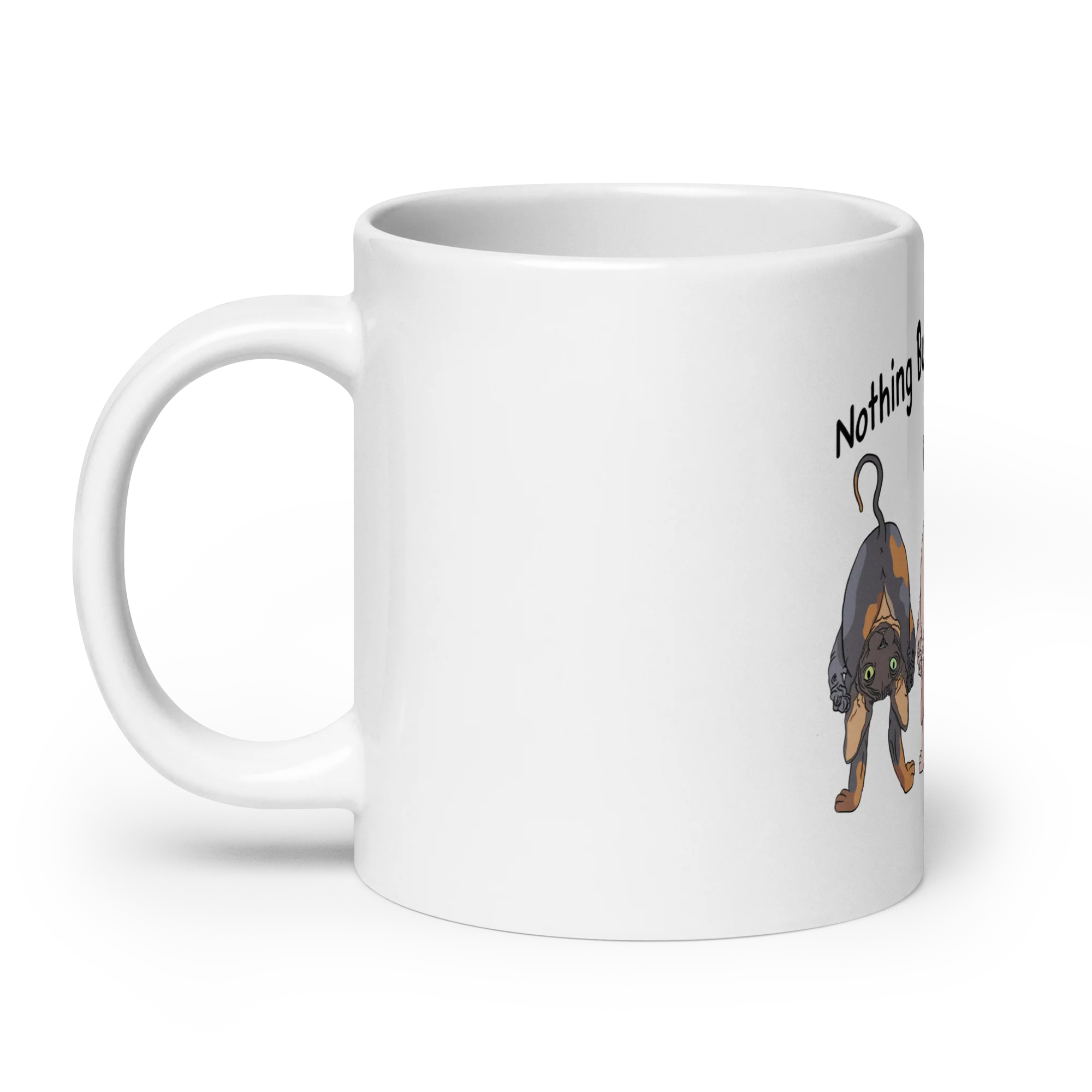 "NOTHING BUTT SPHYNX CATS" COFFEE MUG - Image 8