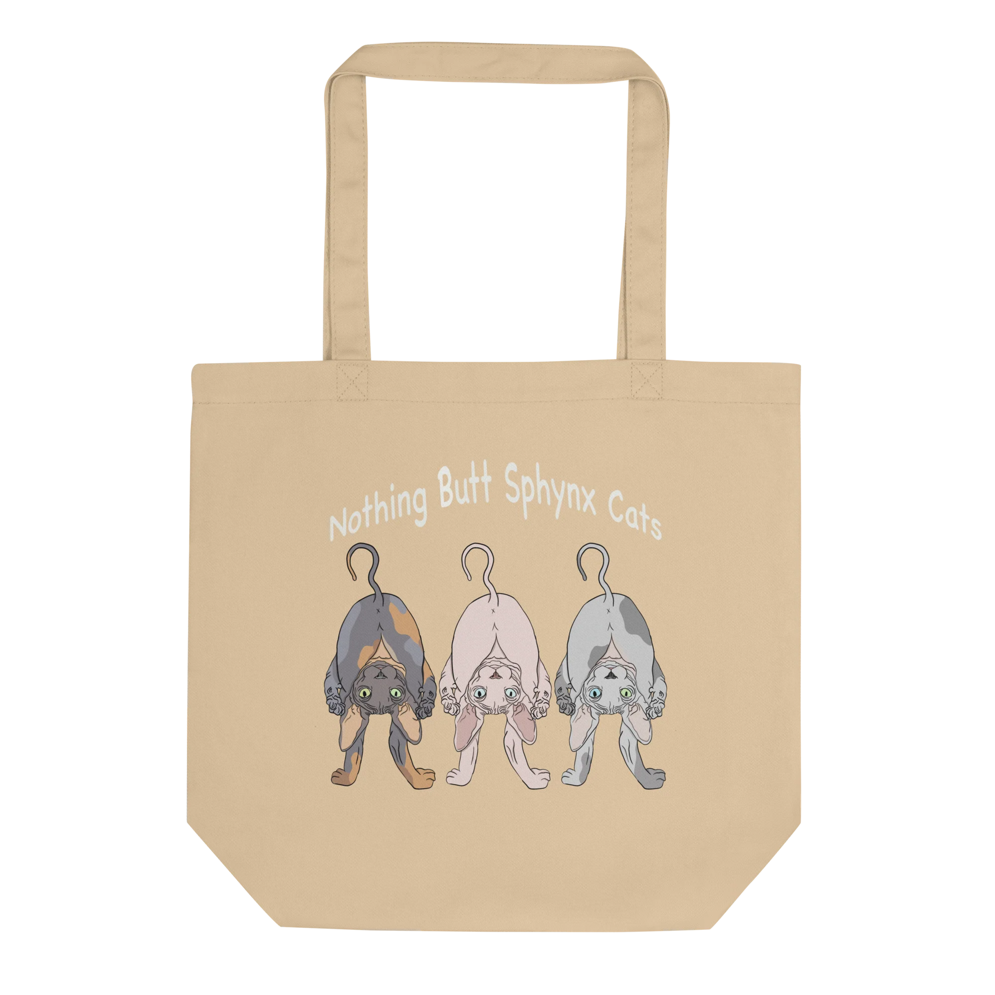 "NOTHING BUTT SPHYNX CATS" ECO TOTE - Image 2