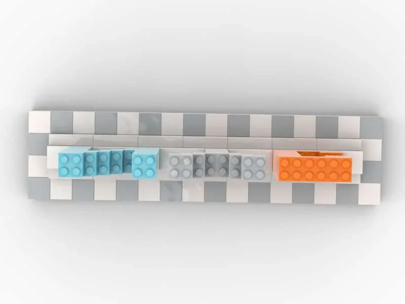 NYC Sign Custom LEGO-Compatible – Modern Display Build (White & Light Gray Base) - Image 3