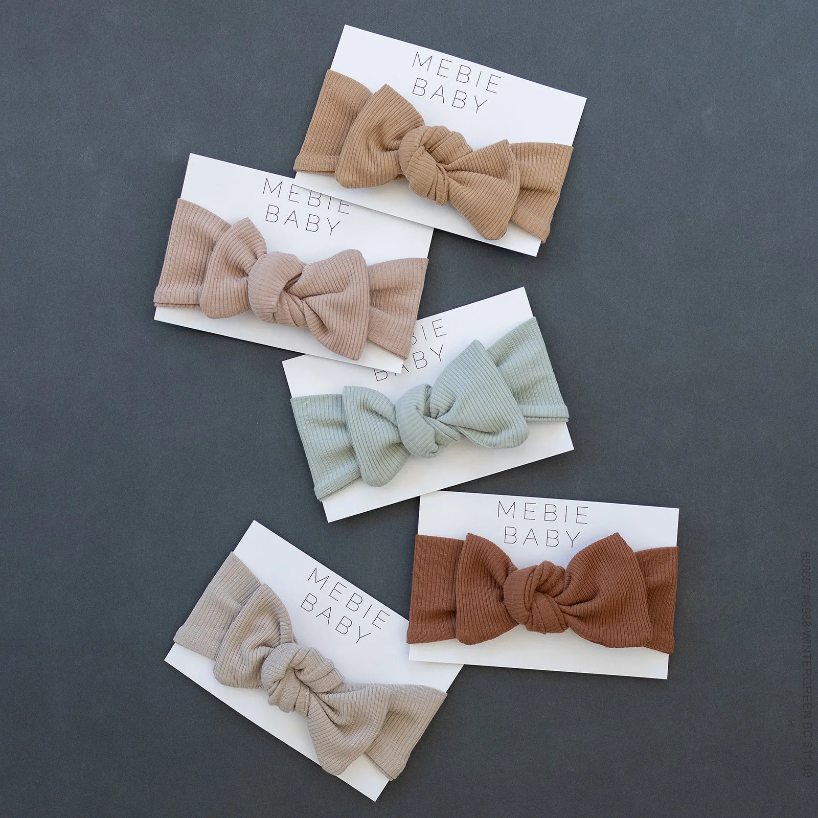 Oatmeal Organic Cotton Ribbed Head Wrap - Image 7
