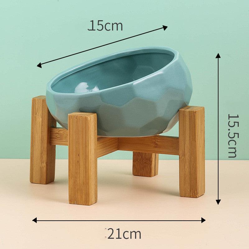 Oblique Mouth Ceramic Pet Bowl - Image 7